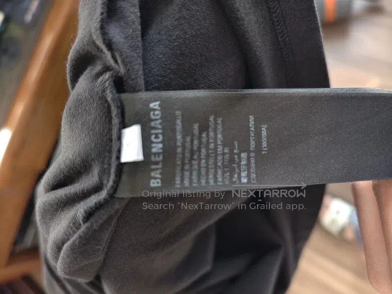 Balenciaga Balenciaga Black Phantom Overlaid Letter Short Sleeve T-sh Size US S / EU 44-46 / 1 - 3 Thumbnail
