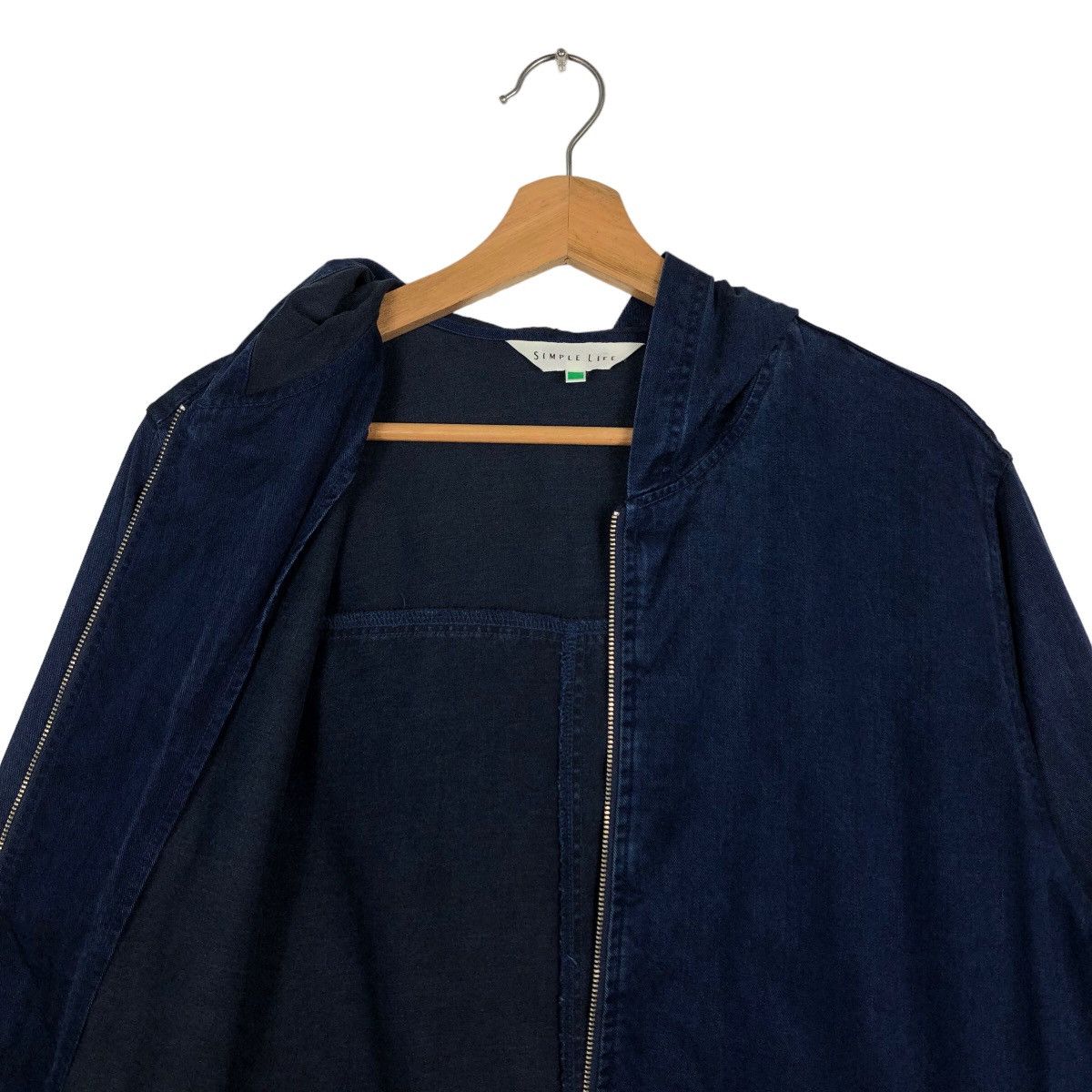 45rpm 🔥90’s Indigo Denim Jacket Blue Blue Japan Simple Life Size US M / EU 48-50 / 2 - 11 Thumbnail