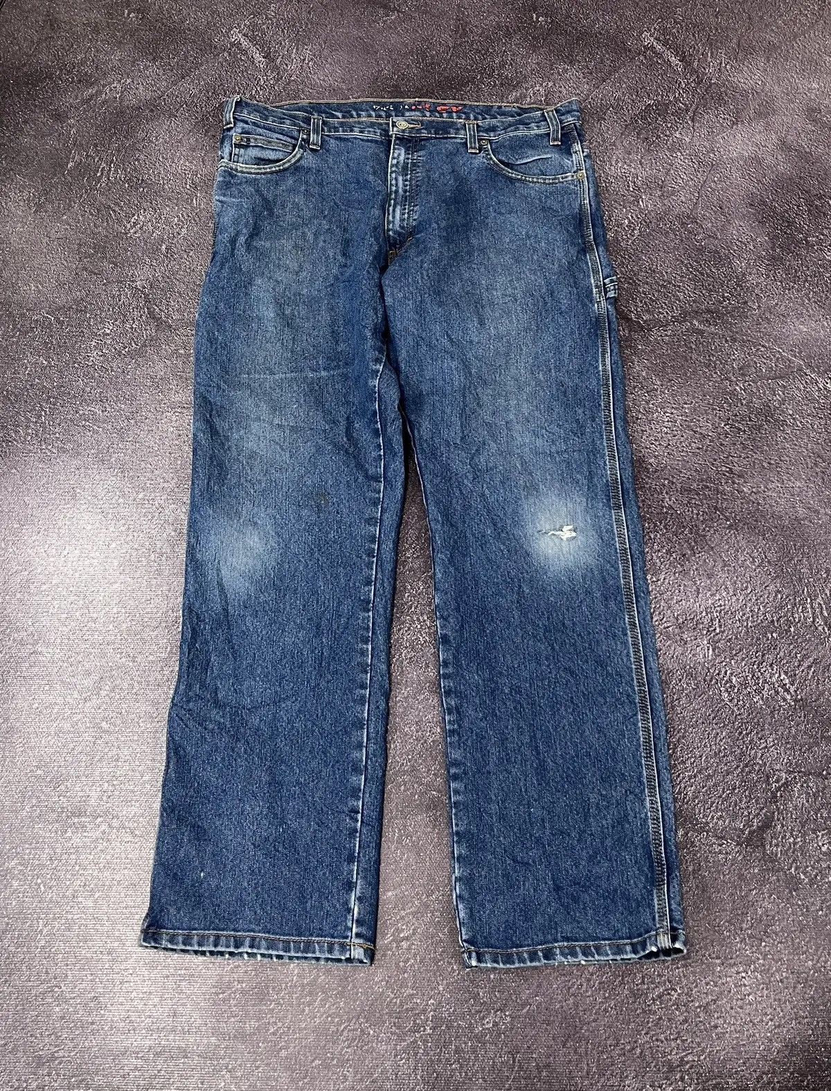 Dickies × Vintage Vintage Dickies Y2K Blue Denim Work American Baggy Jeans Size US 38 / EU 54 - 2 Thumbnail