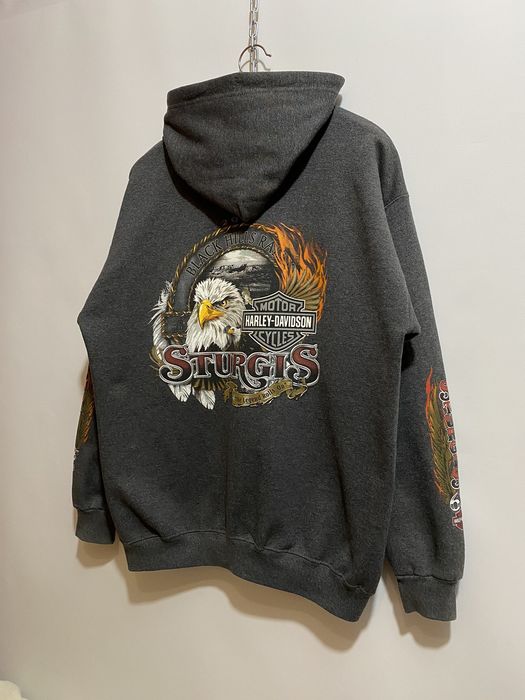 Vintage Harley Davidson Sturgis South Dakota Zip Hoodie | Grailed