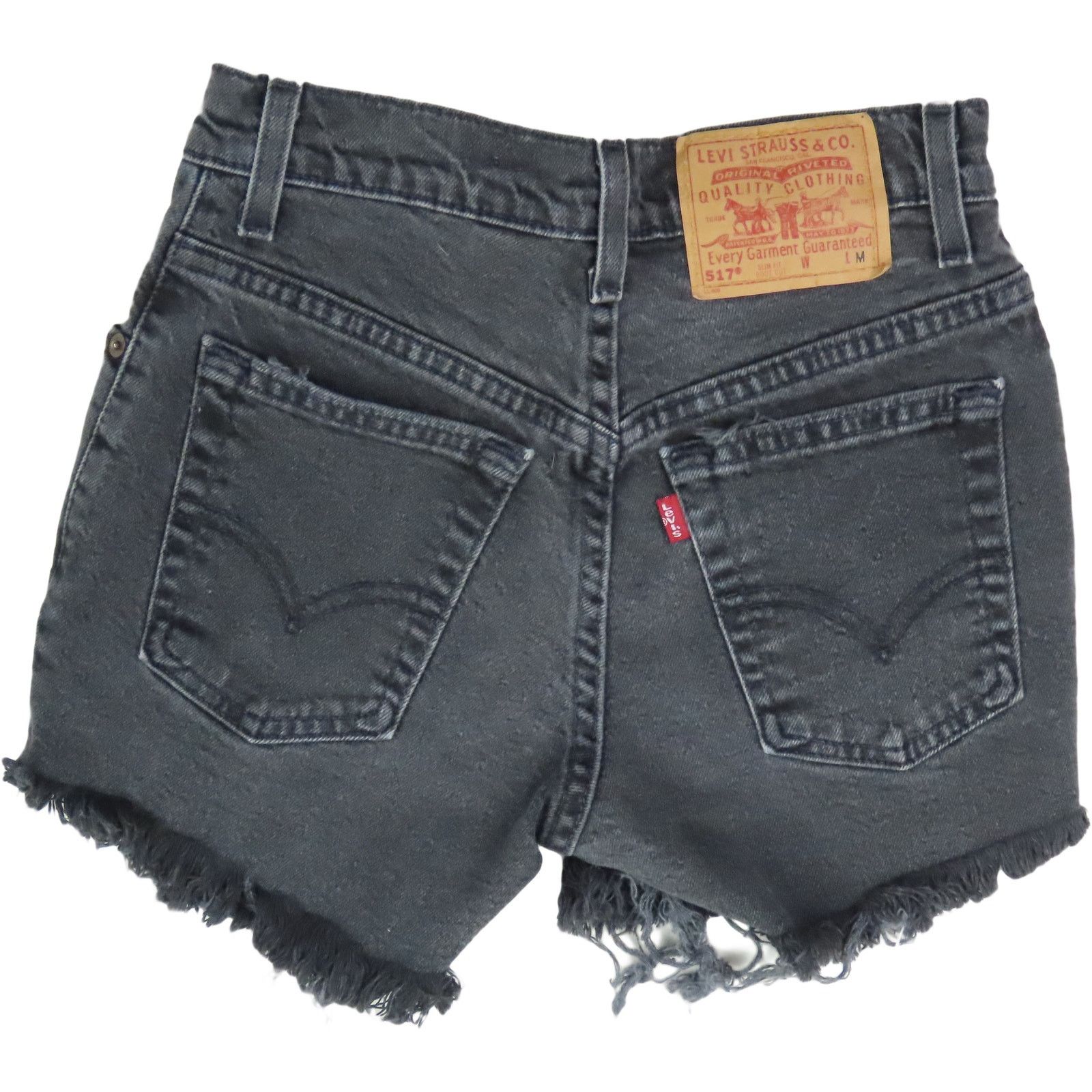 Levi's Vintage Levi's 517 Black High-Waist Cutoffs Vintage W25 Size 25" / US 0 / IT 36 - 6 Thumbnail