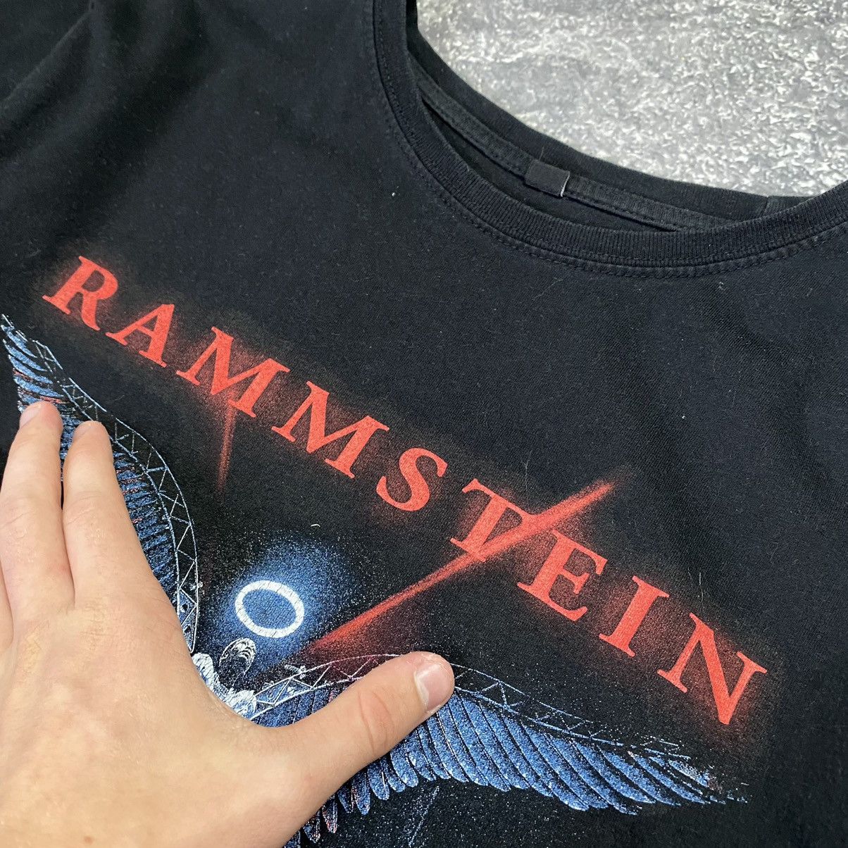 Band Tees Vintage Rammstein Du Ich Wir Ihr 90’s big graphic logo band Size US M / EU 48-50 / 2 - 5 Thumbnail