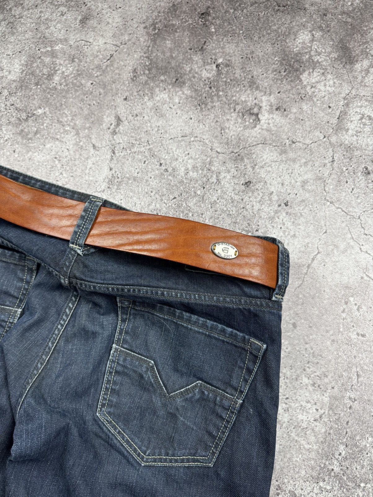 G-Star Vintage G Star Japanesse Leather Belt Very Rare Brown Gold Size ONE SIZE - 5 Thumbnail