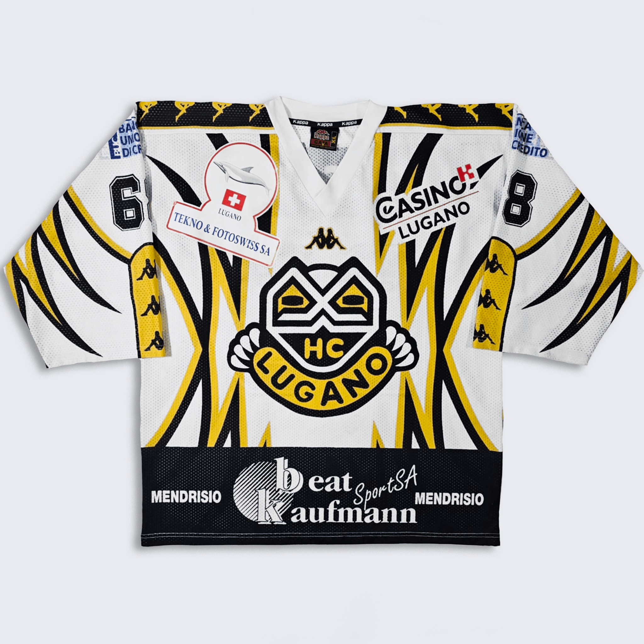 Vintage HC Lugano Vintage Switzerland Kappa Hockey Jersey Size US XL / EU 56 / 4 - 1 Thumbnail