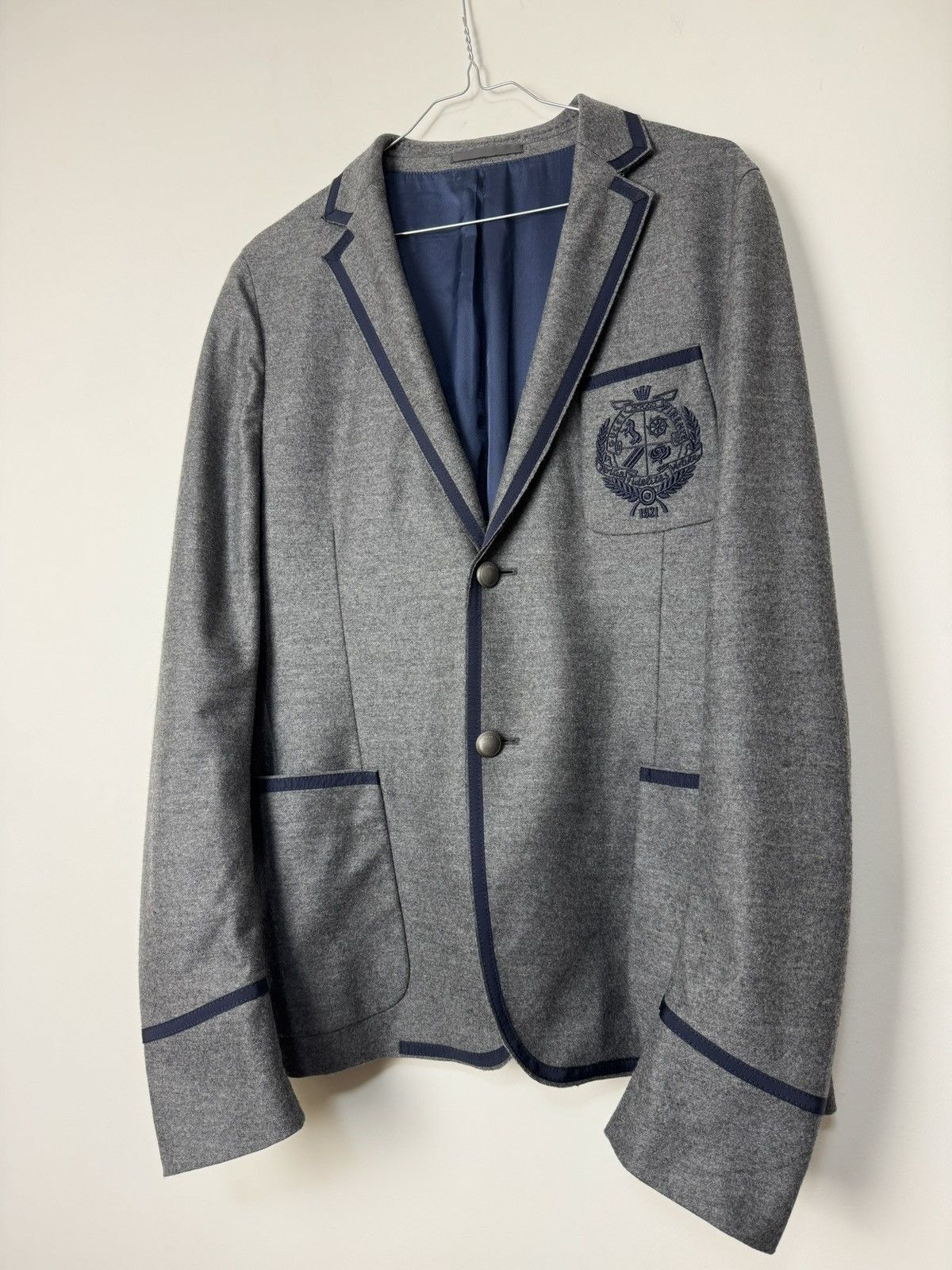 Gucci Gucci Raw Cut Light Jersey Logo Crest Blazer Luxury RRP 4$K+ Size 50R - 9 Thumbnail