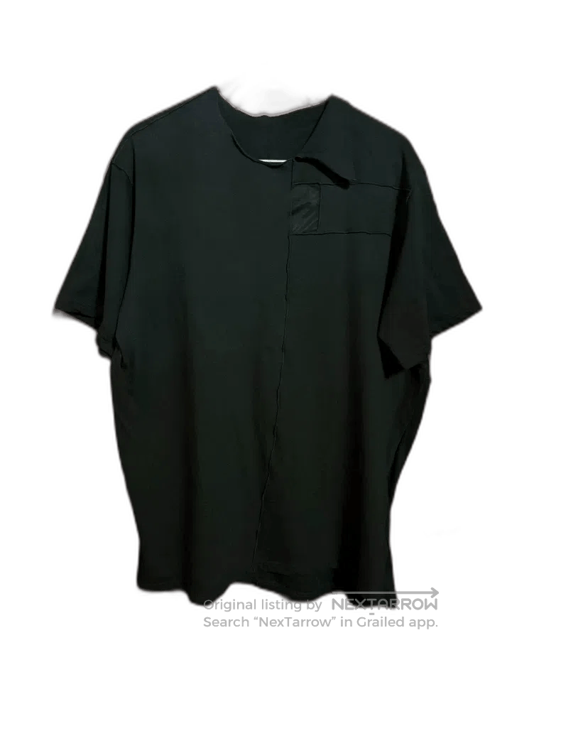 Yohji Yamamoto Yohji Yamamoto Black Short Sleeve Shirt Size US L / EU 52-54 / 3 - 1 Thumbnail