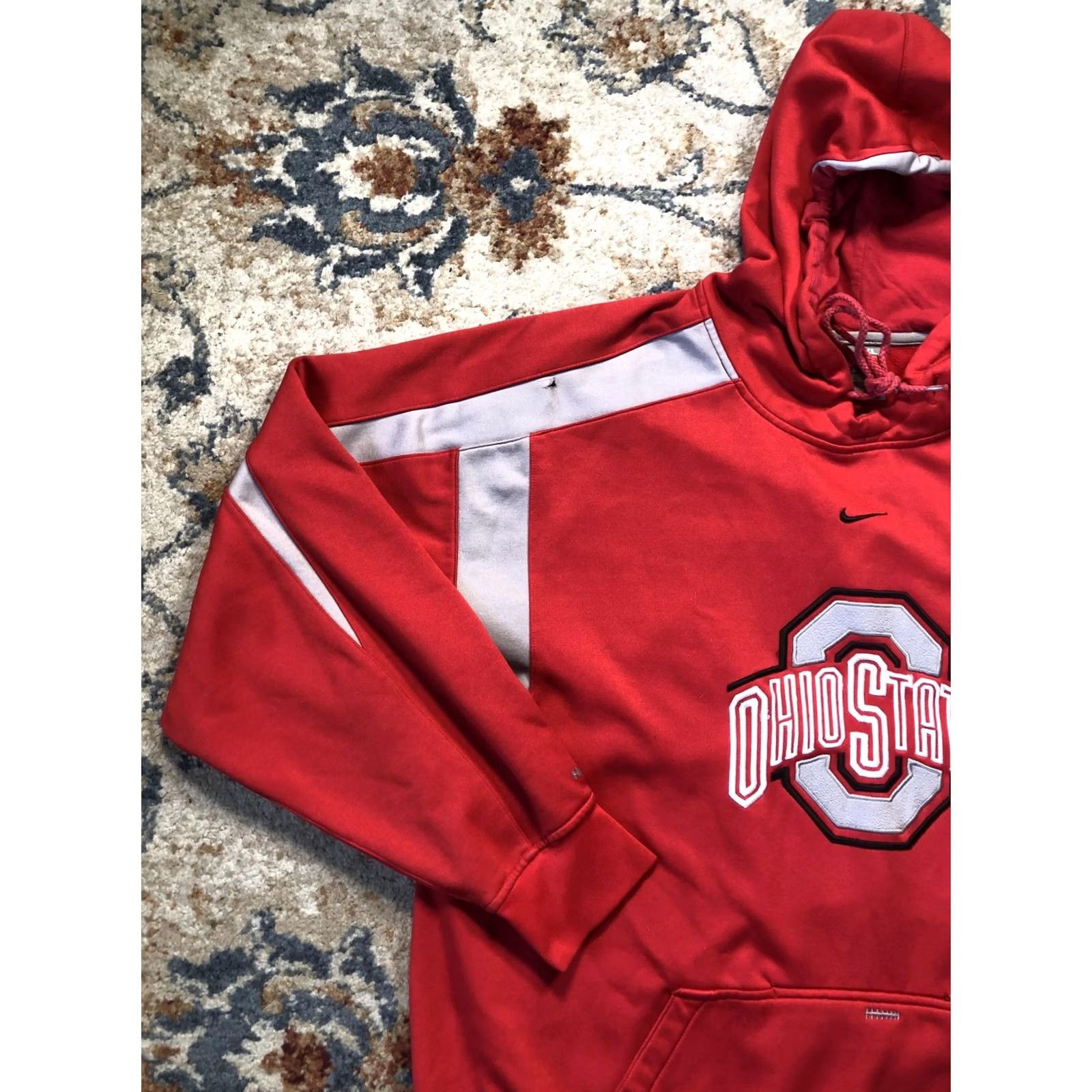 Nike VINTAGE Ohio State Hoodie Mens XL Red Nike Fit Therma Pullover Sweatshirt Buckeyes NCAA Size US XL / EU 56 / 4 - 3 Thumbnail