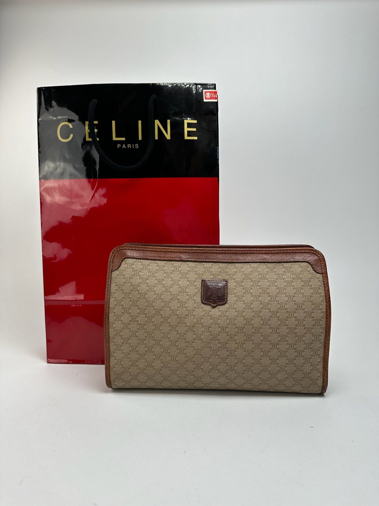 Celine Vintage Paris leather clutch black Size ONE SIZE - 1 Thumbnail
