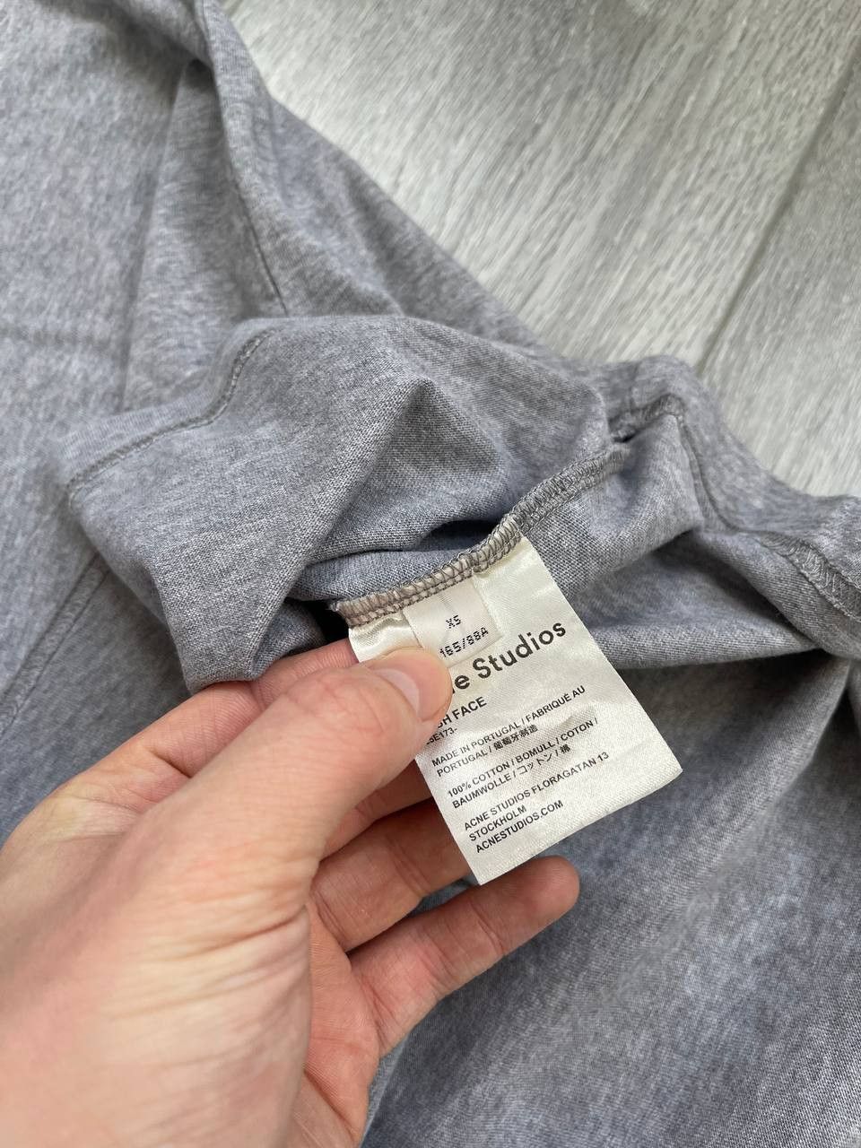 Acne Studios Acne Studios Logo Tee Grey Size US XS / EU 42 / 0 - 6 Thumbnail