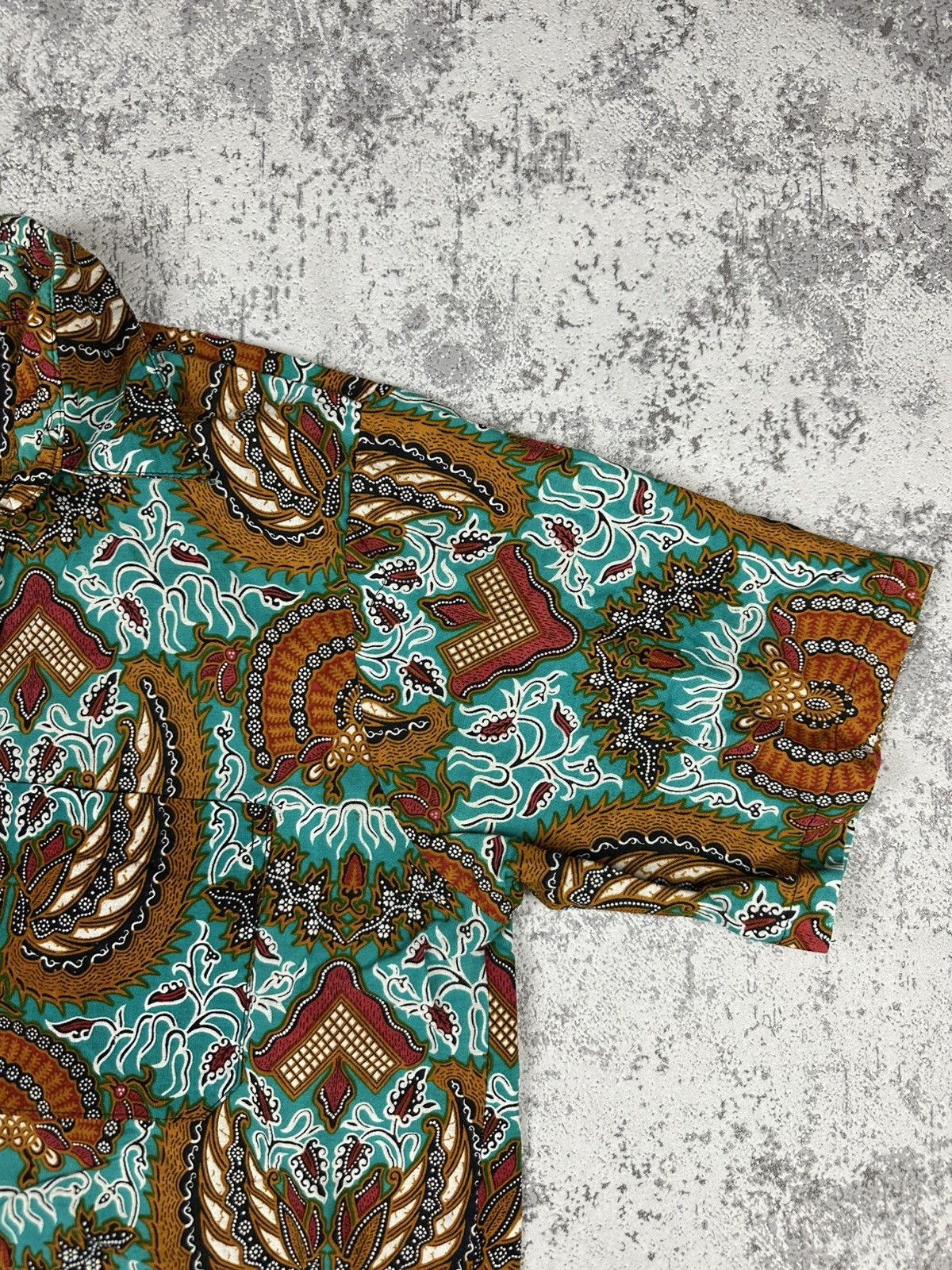 Vintage Indonesian Batik Shirt Vintage Tribal Pattern Size US S / EU 44-46 / 1 - 4 Thumbnail