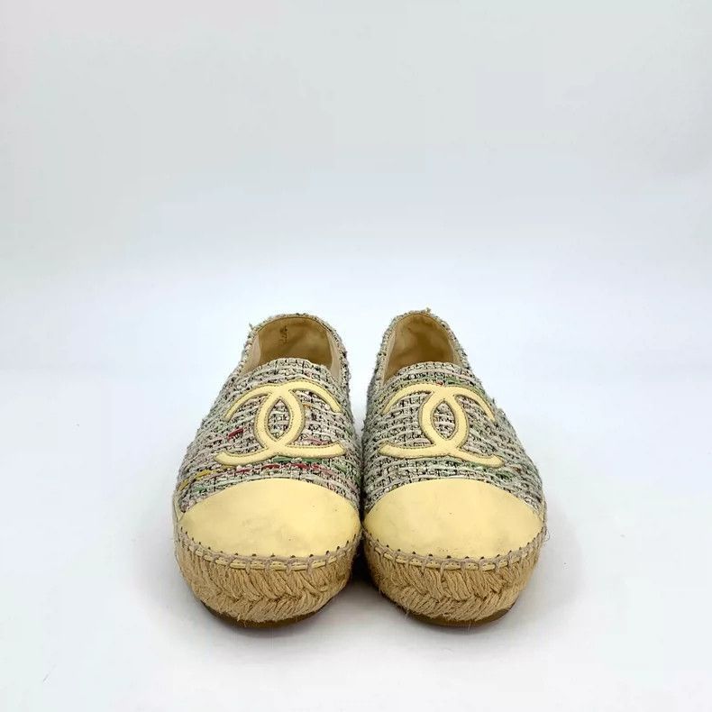 Chanel Yellow Chanel Fisherman SlipOn Shoes -2505 Size US 8 / EU 41 - 3 Thumbnail