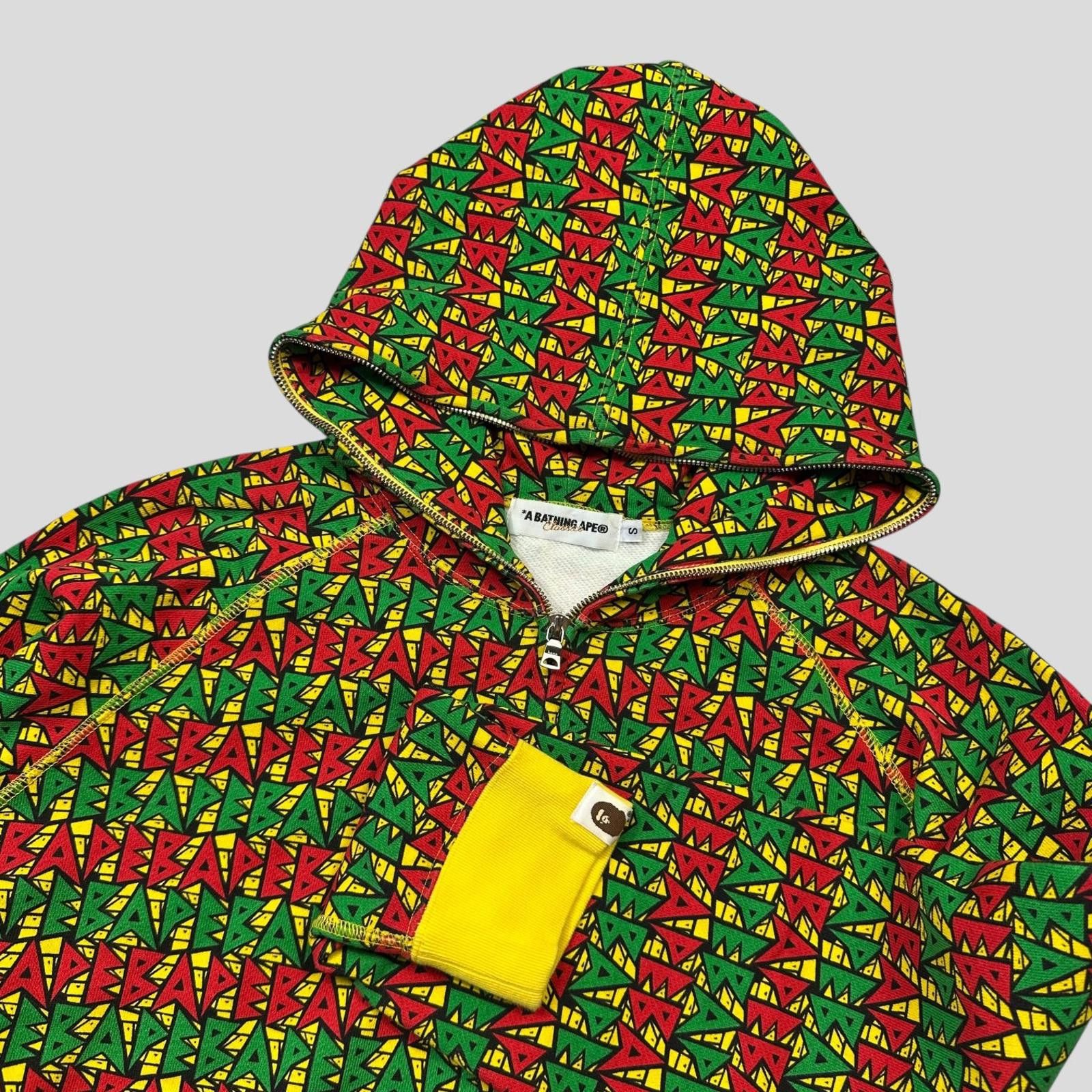 Bape Bape OG 2009 Rasta Full Zip Hoodie - S/M Size US S / EU 44-46 / 1 - 2 Thumbnail