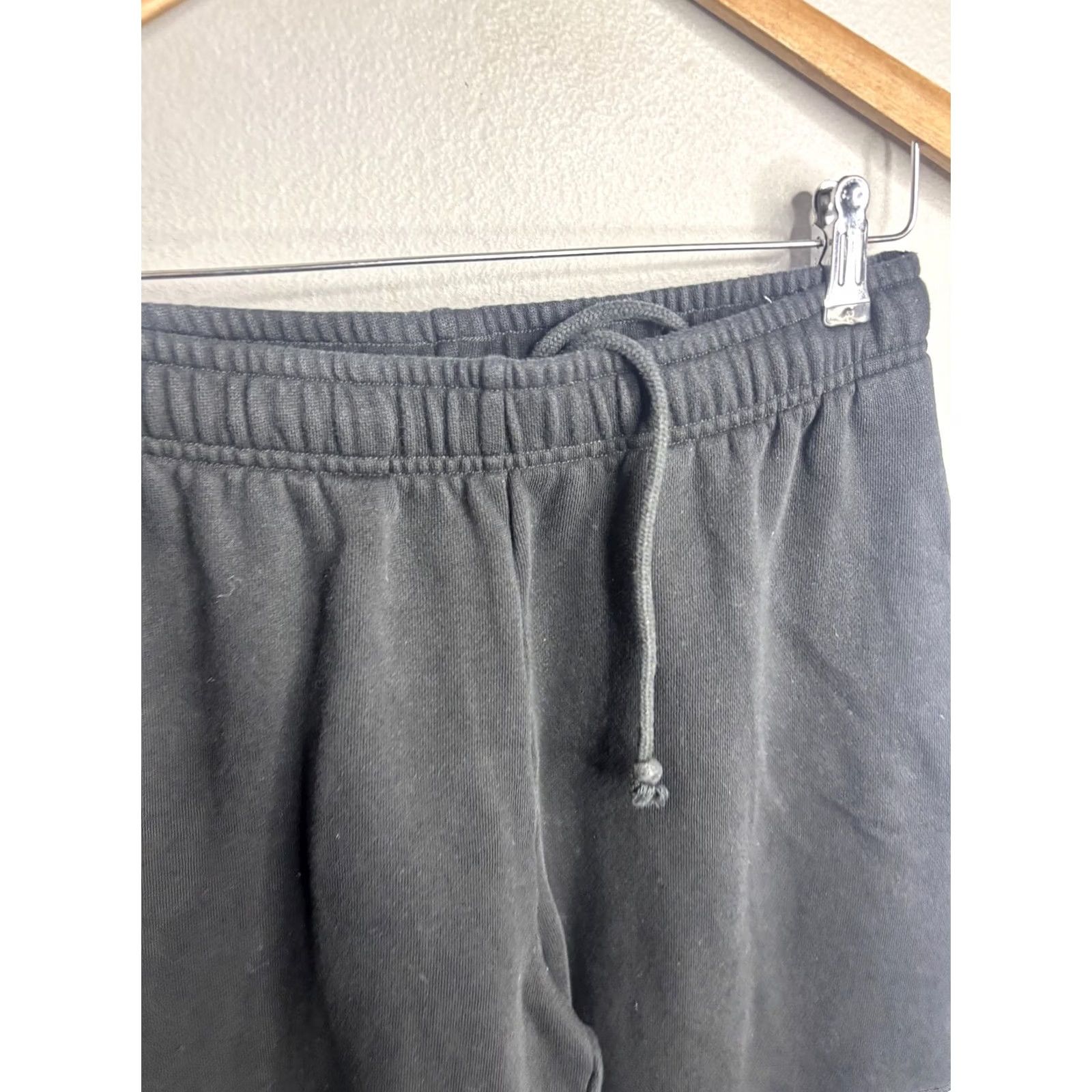 Vintage PINK Victoria's Secret Sweatpants Womens M Black Fleece Jogger Pockets Size 32" / US 10 / IT 46 - 3 Thumbnail