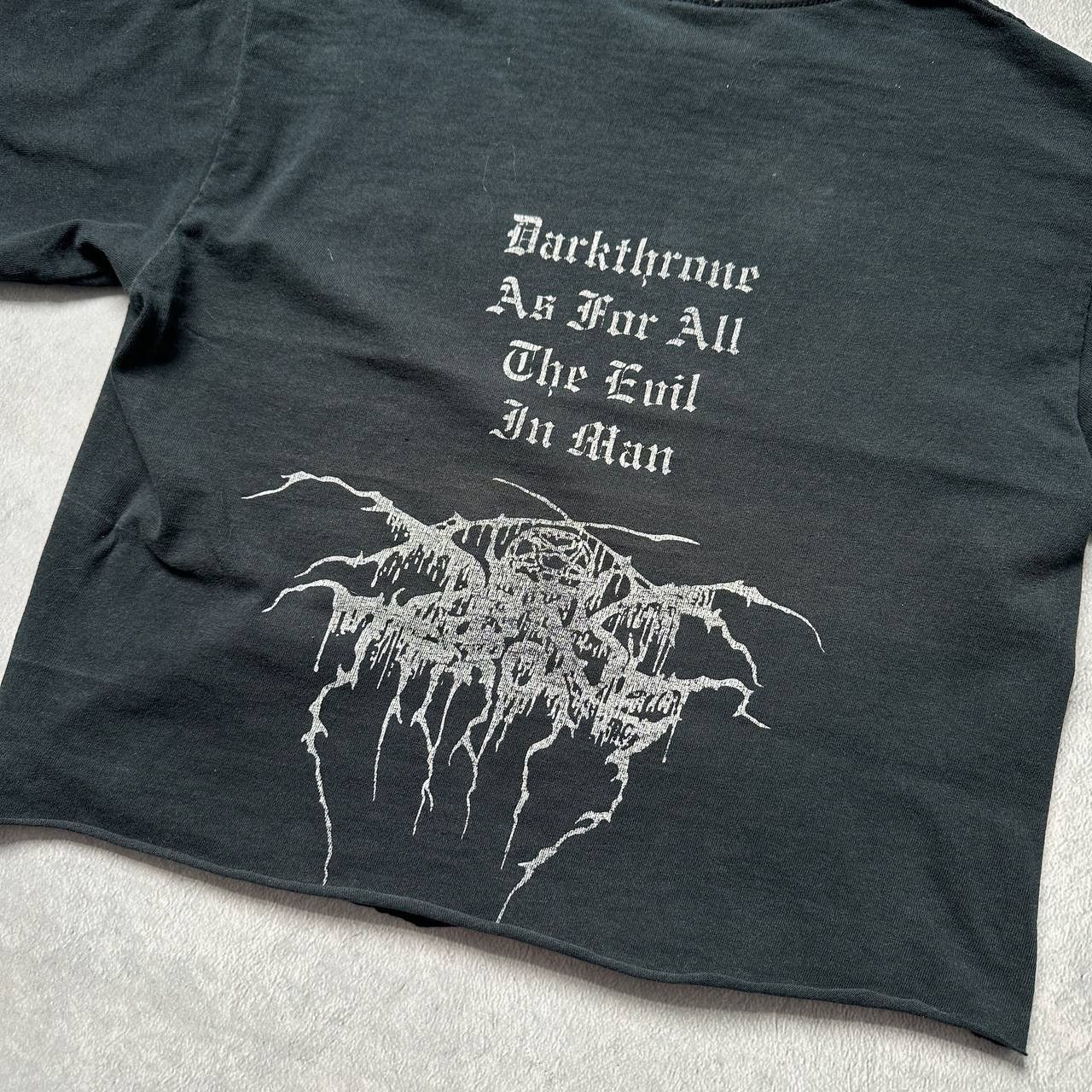Band Tees × Vintage 🔥VINTAGE DARKTHRONE TRANSILVANIAN HUNGER CROPPED T-SHIRT 00S Size US S / EU 44-46 / 1 - 7 Thumbnail