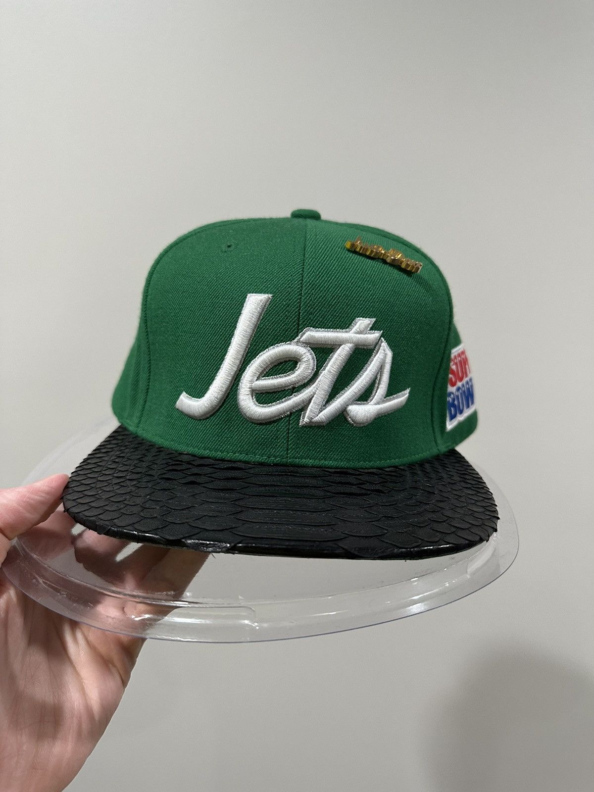 Just Don Just Don x Mitchell & Ness NFL Super Bowl New York Jets Hat Size ONE SIZE - 10 Thumbnail