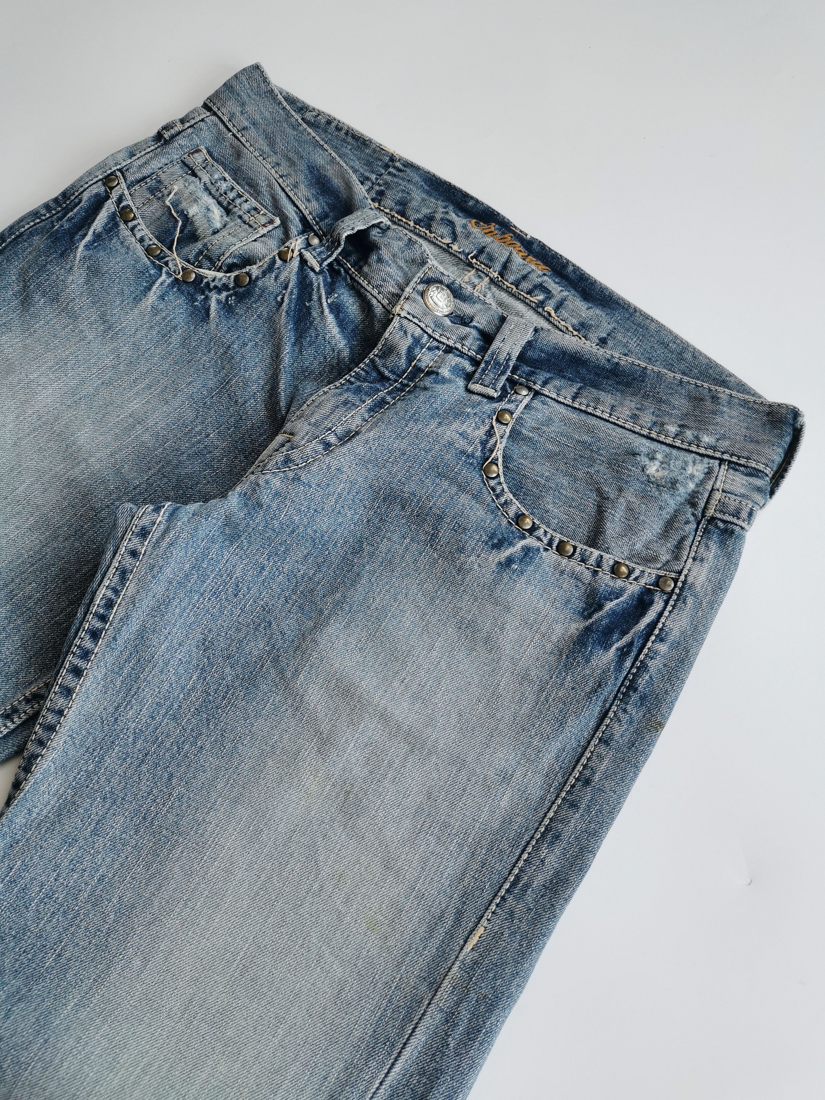 Tornado Mart Flare Jeans On Board Rusty Clawmark Boot Cut Denim Size US 34 / EU 50 - 9 Thumbnail