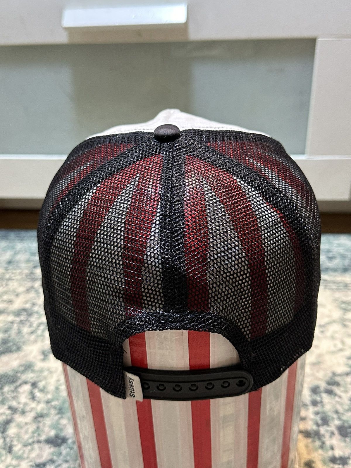 Stussy 2000s Stussy Surf Man Black Trucker Snapback OS Size ONE SIZE - 5 Thumbnail
