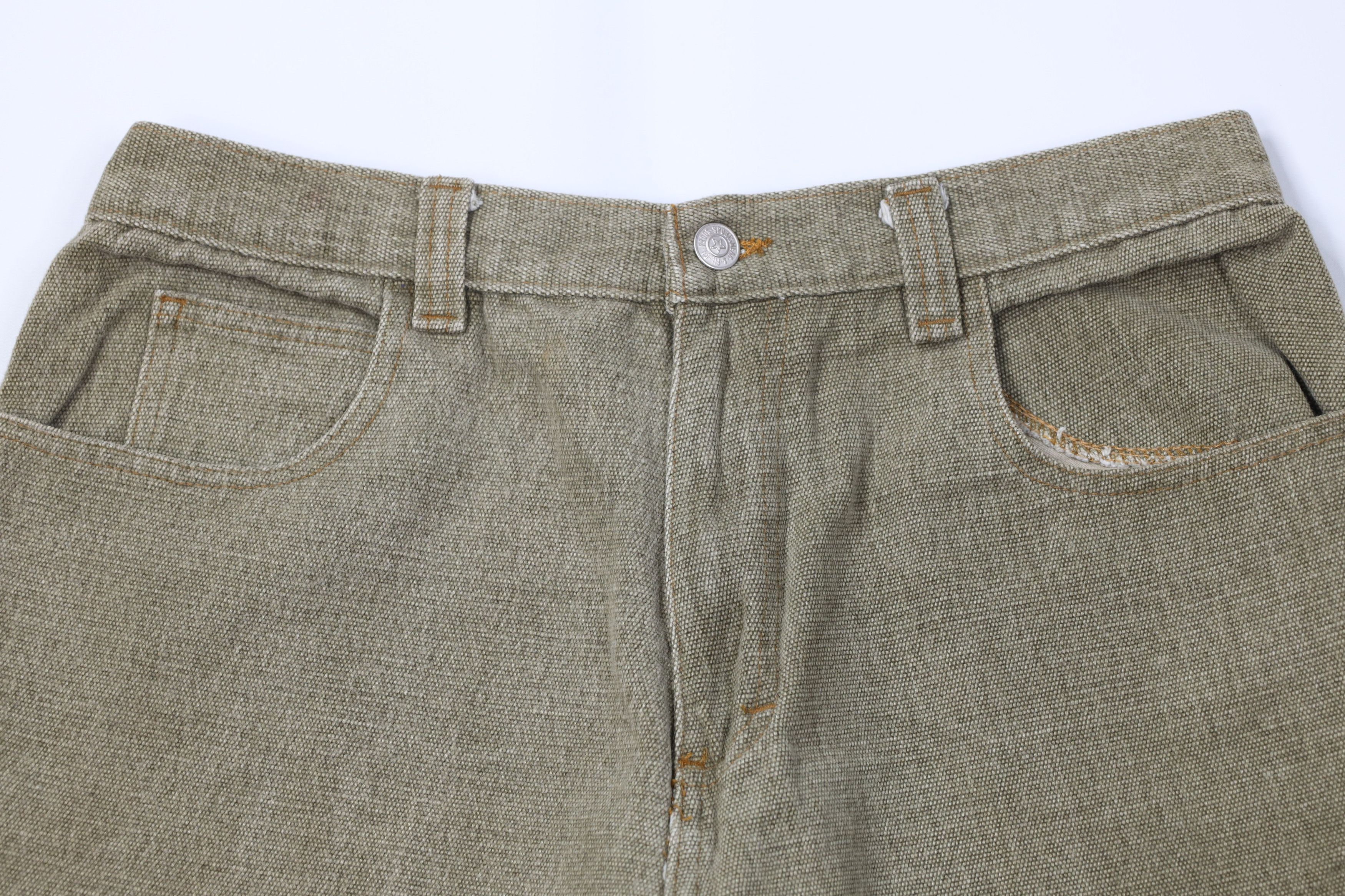 Vintage Vintage 90s Streetwear Heavyweight Relaxed Dungaree Shorts Size US 32 / EU 48 - 2 Thumbnail