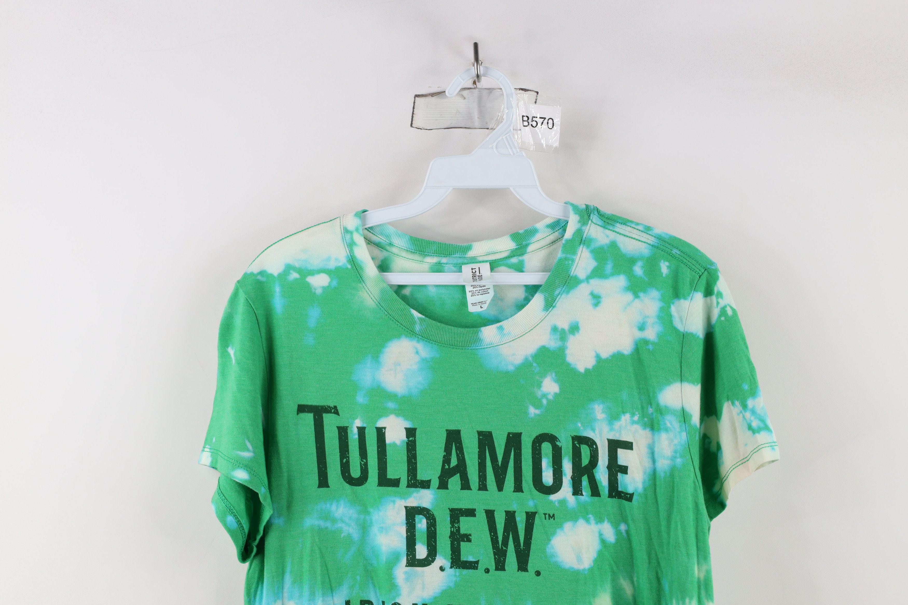 Vintage Michigan State University Tullamore Irish Whiskey T-Shirt Size L / US 10 / IT 46 - 2 Thumbnail