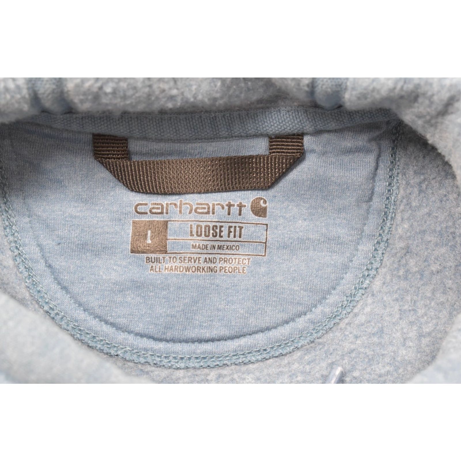 Carhartt VINTAGE? No. Carhartt K288 Men's Blue Loose Fit Graphic Sleeve Hoodie Size Large Pullover Size US L / EU 52-54 / 3 - 6 Thumbnail