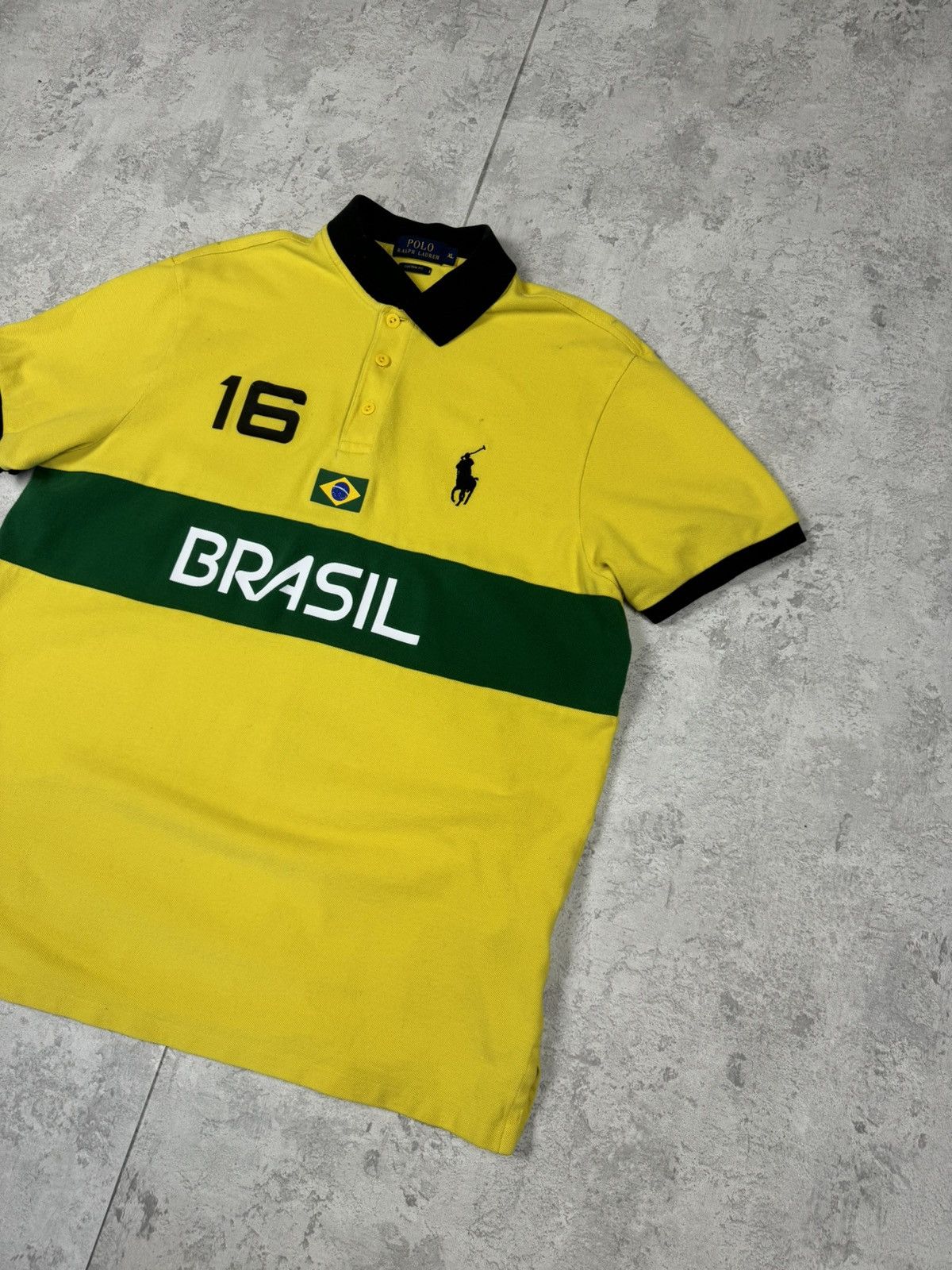 Polo Ralph Lauren Polo Ralph Lauren Brasil Polo Big Pony 16 Brazil Flag SizeXL Size US XL / EU 56 / 4 - 3 Thumbnail