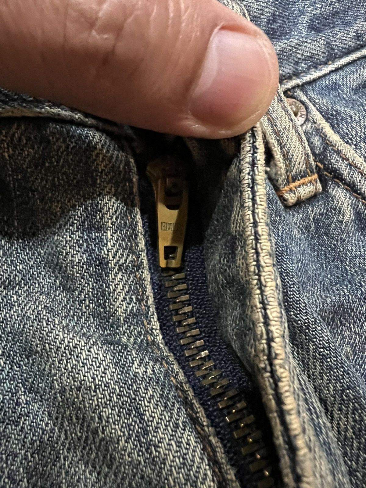 Edwin 🌈Flare Vintage Edwin Extra Extreme Distress Jean Size US 28 / EU 44 - 13 Thumbnail