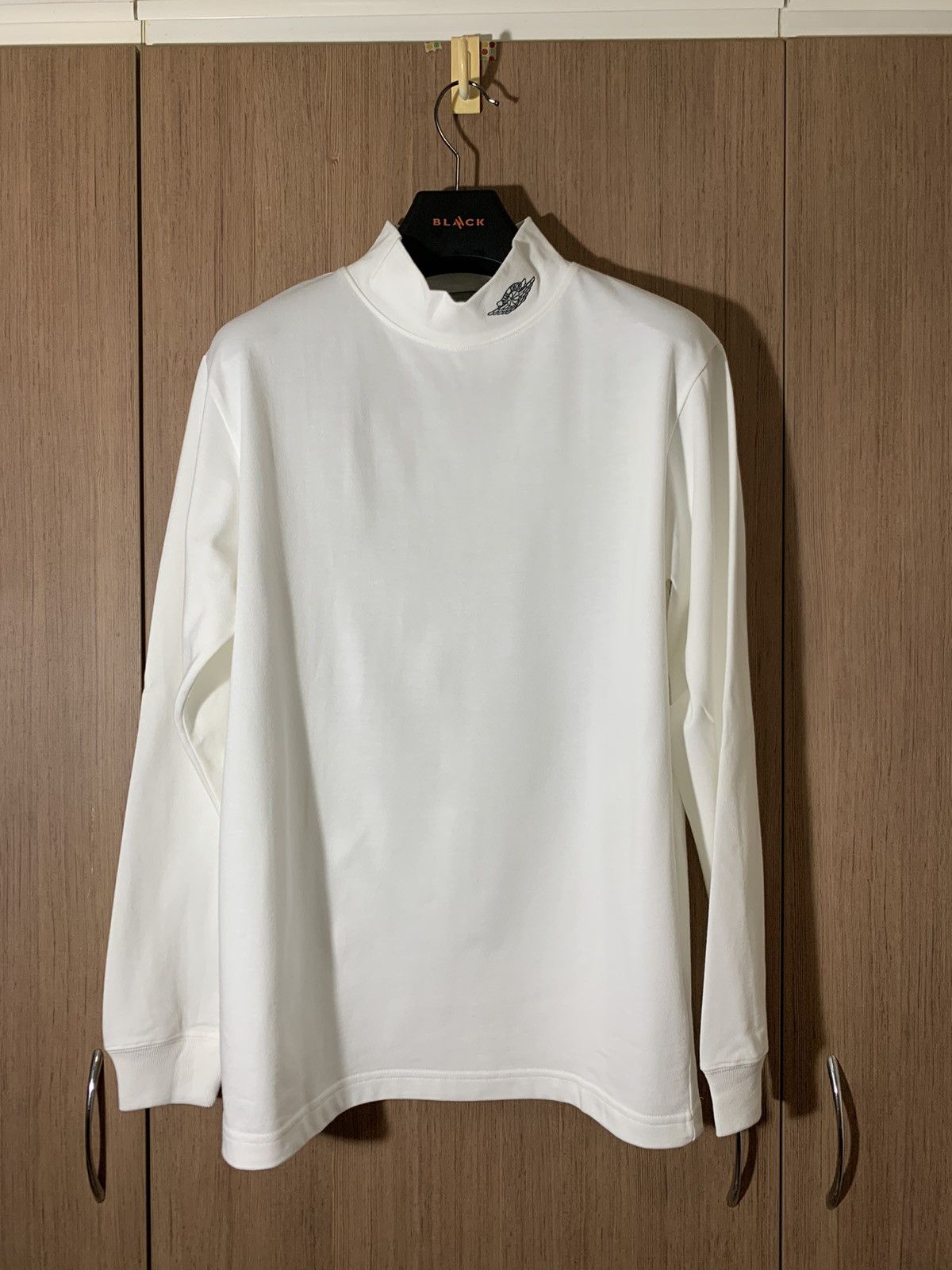 Dior x Jordan Air Dior long sleeves mock neck top in white