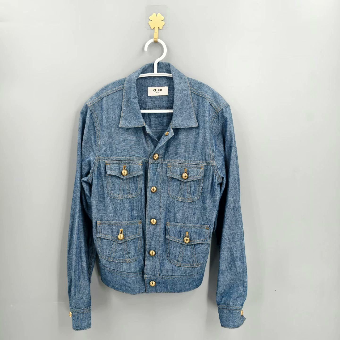 Celine Celine Indigo Denim Jacket S Size Size S / US 4 / IT 40 - 1 Thumbnail