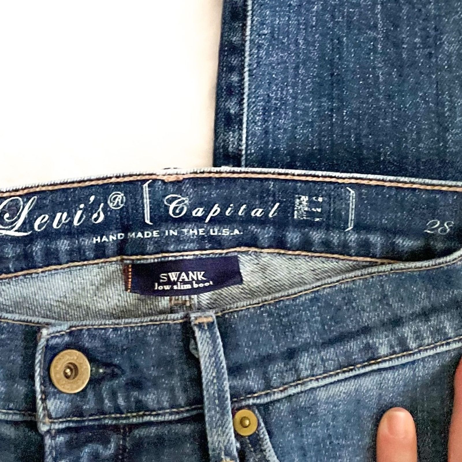 Levi's Vintage Levi's Capital E jeans bootcut low rise ' Swank ' 28 Size 28" / US 6 / IT 42 - 2 Thumbnail