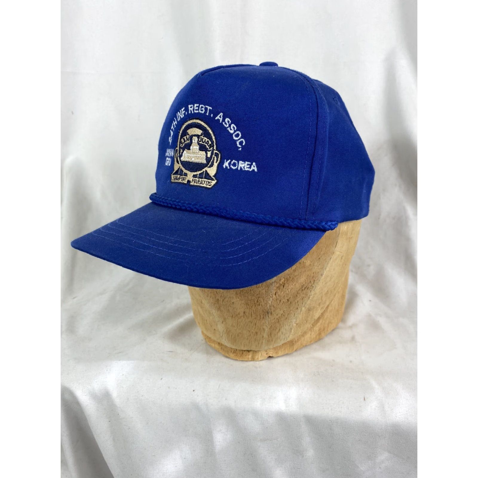 Vintage VINTAGE HaT Trucker Cap 24th Inf. Regt. Assoc. Hat Korean War Veteran Mens Size ONE SIZE - 2 Thumbnail