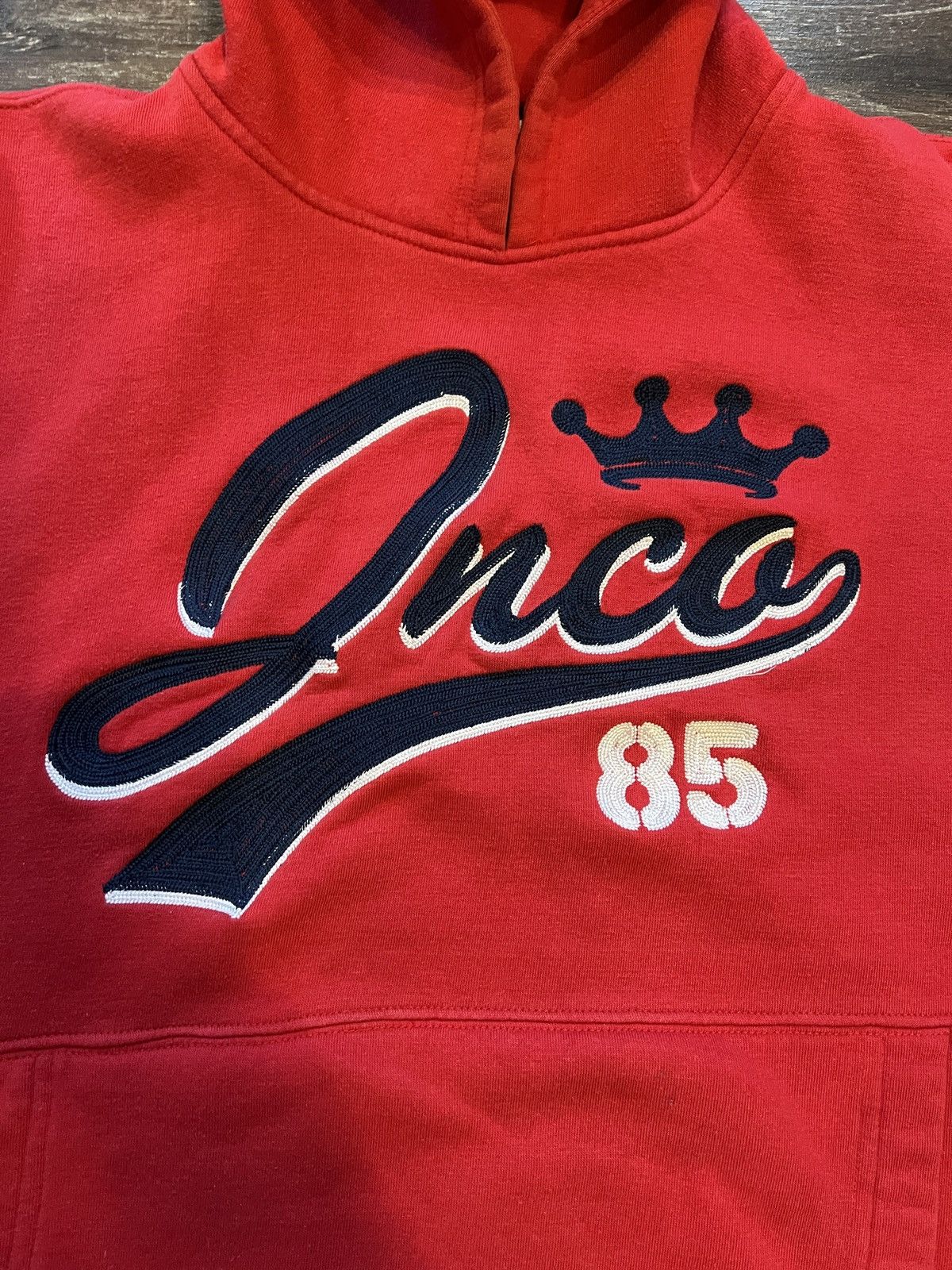JNCO × Vintage Vintage 90’s Red Jnco Crown Hoodie Size US XL / EU 56 / 4 - 2 Thumbnail