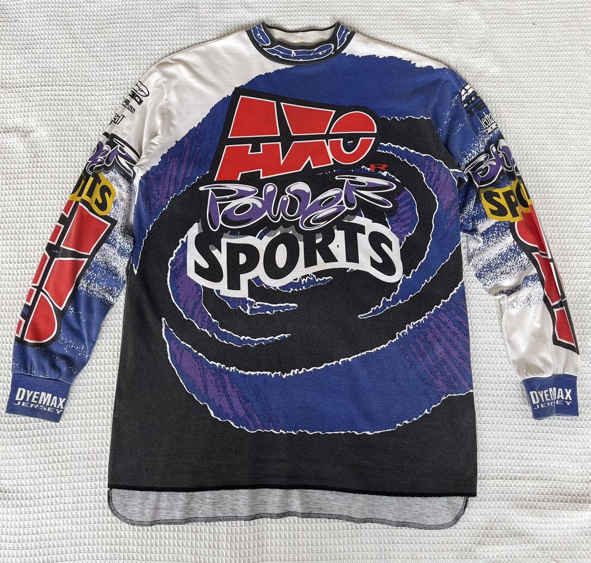 Gear for Sports Vintage’90s🔥AXO Power Sports🔥DyeMax Racing Motocross AOP Tee Size US XL / EU 56 / 4 - 2 Thumbnail