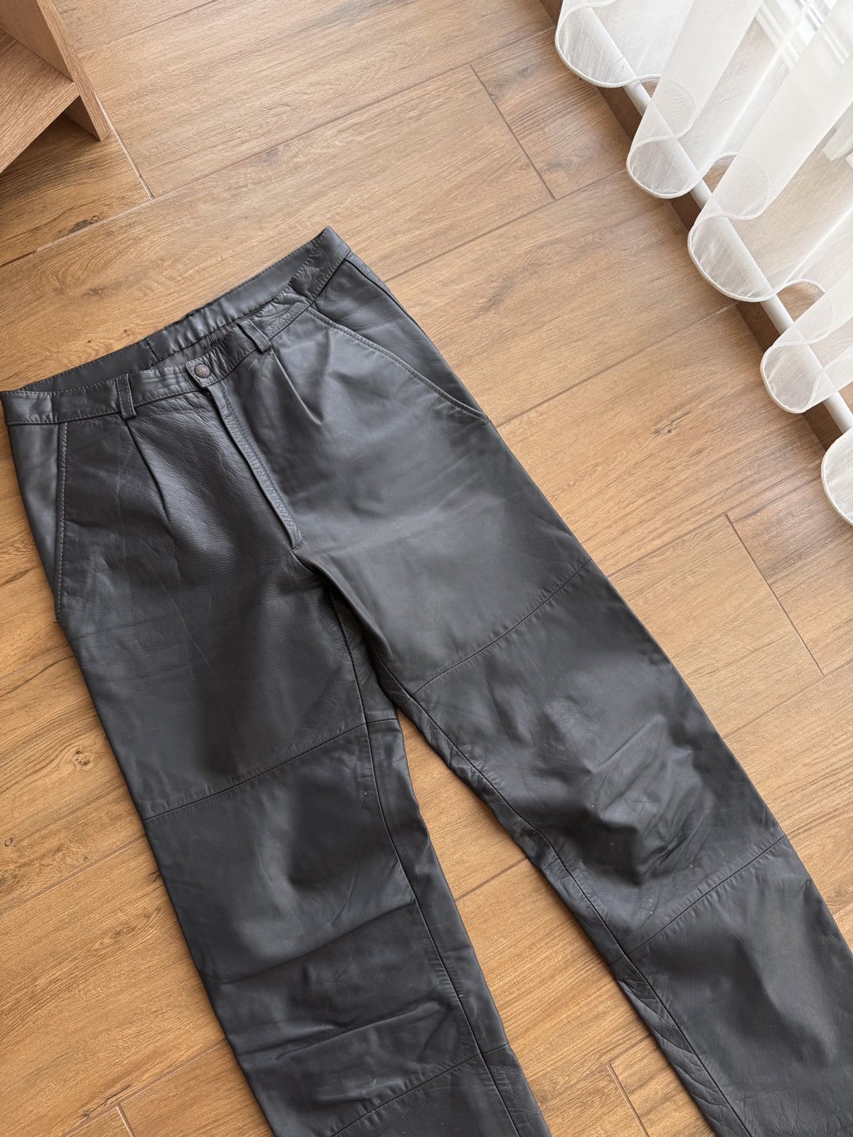Dainese × Genuine Leather × Vintage Vintage Dainese Streetwear Leather Moto W' Pants Size 25" / US 0 / IT 36 - 5 Thumbnail