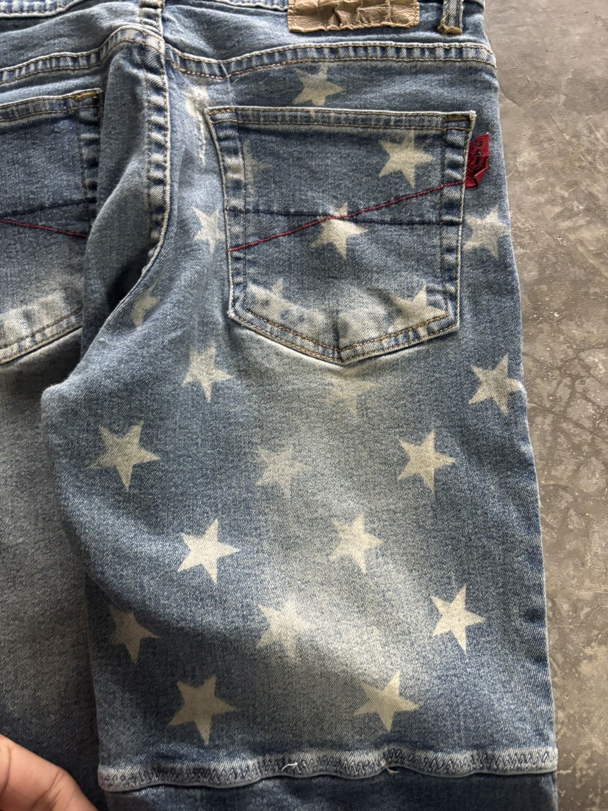 20471120 × Hysteric Glamour × If Six Was Nine GAZOZ flare star jeans punk gothic american flag style Size US 26 / EU 42 - 14 Thumbnail