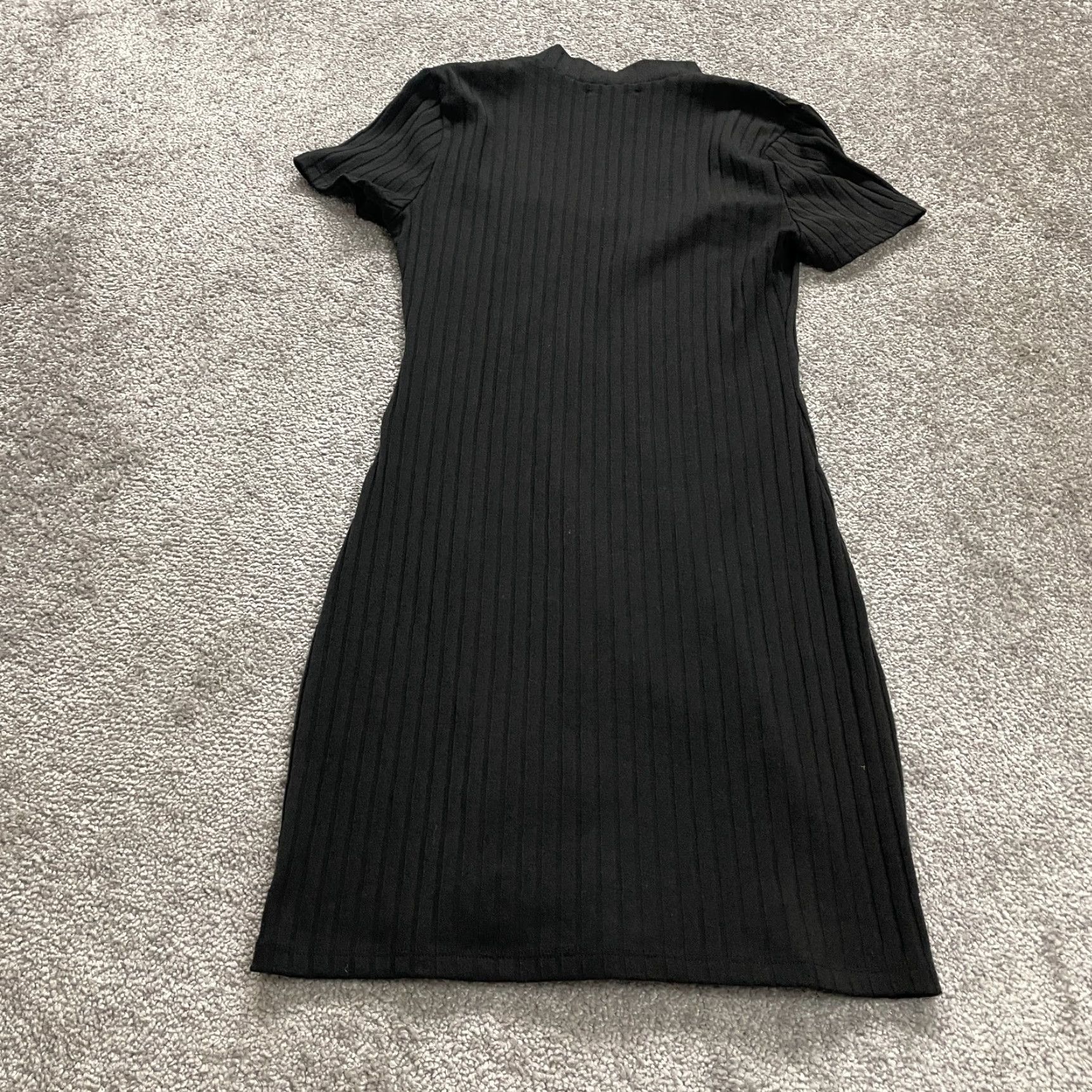 AQUA Aqua Bodycon Midi Dress Womens Small Black Knit Keyhole Neck Shirt? Size S / US 4 / IT 40 - 2 Thumbnail