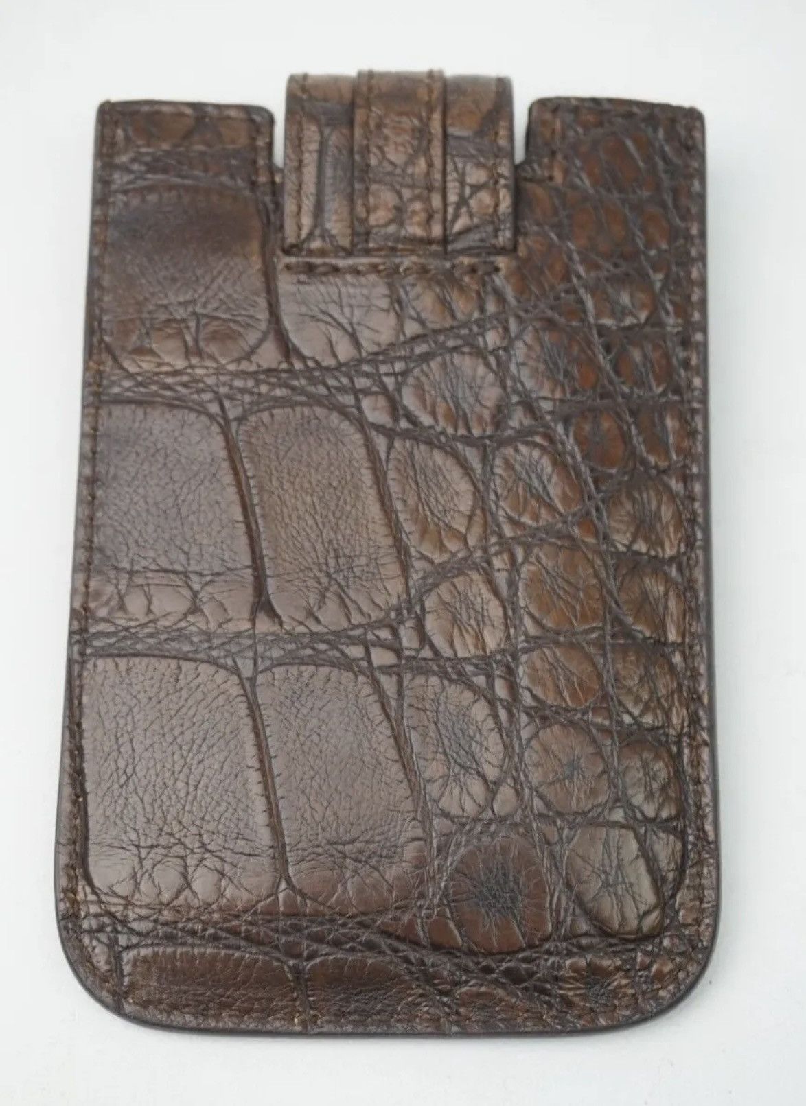 Gucci Gucci Brown Crocodile Case - Retail $1800 Size ONE SIZE - 2 Thumbnail