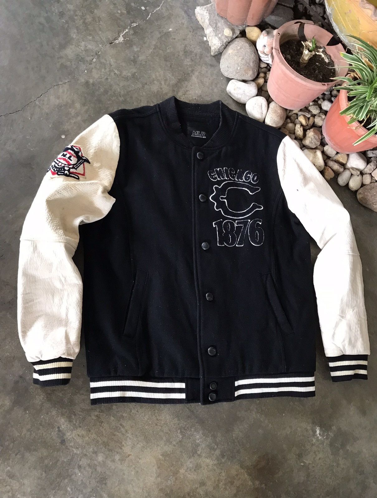 MLB × Vintage VINTAGE MLB Chicago 1876 Varsity Jacket 🔥 Size US L / EU 52-54 / 3 - 3 Thumbnail