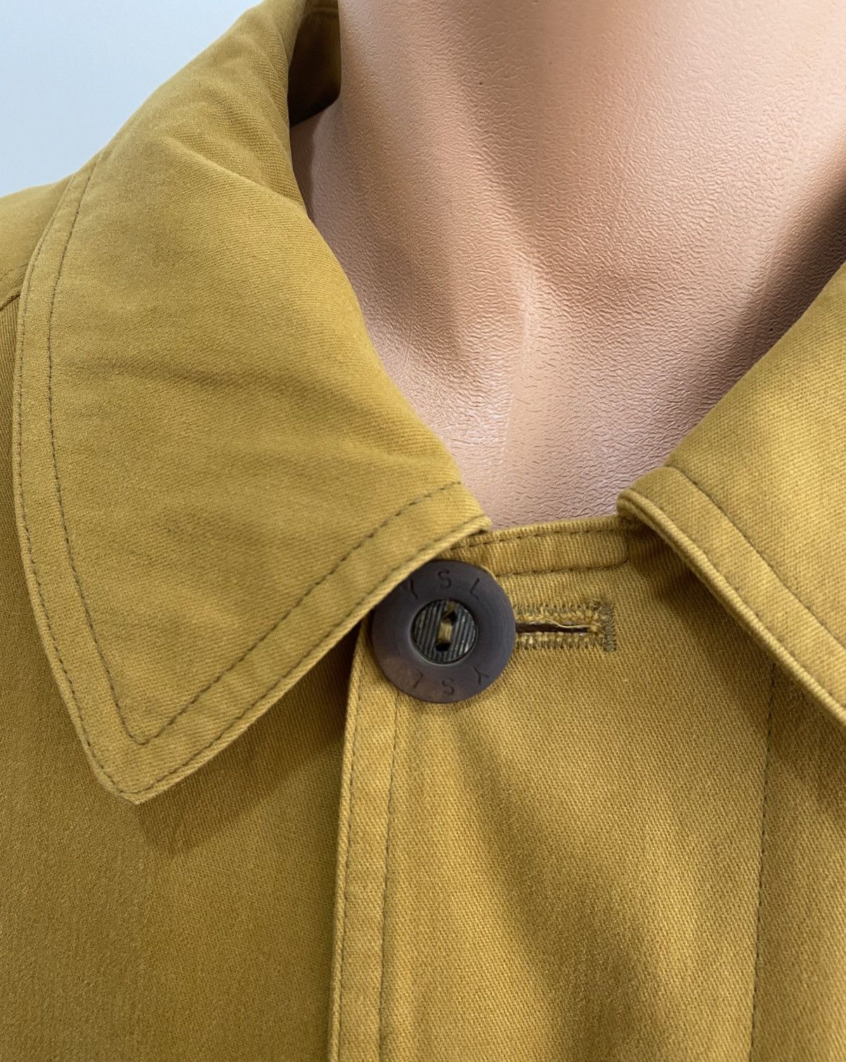 Yves Saint Laurent Yves Saint Laurent Vintage Oversized Mustard Coat Size US XL / EU 56 / 4 - 2 Thumbnail