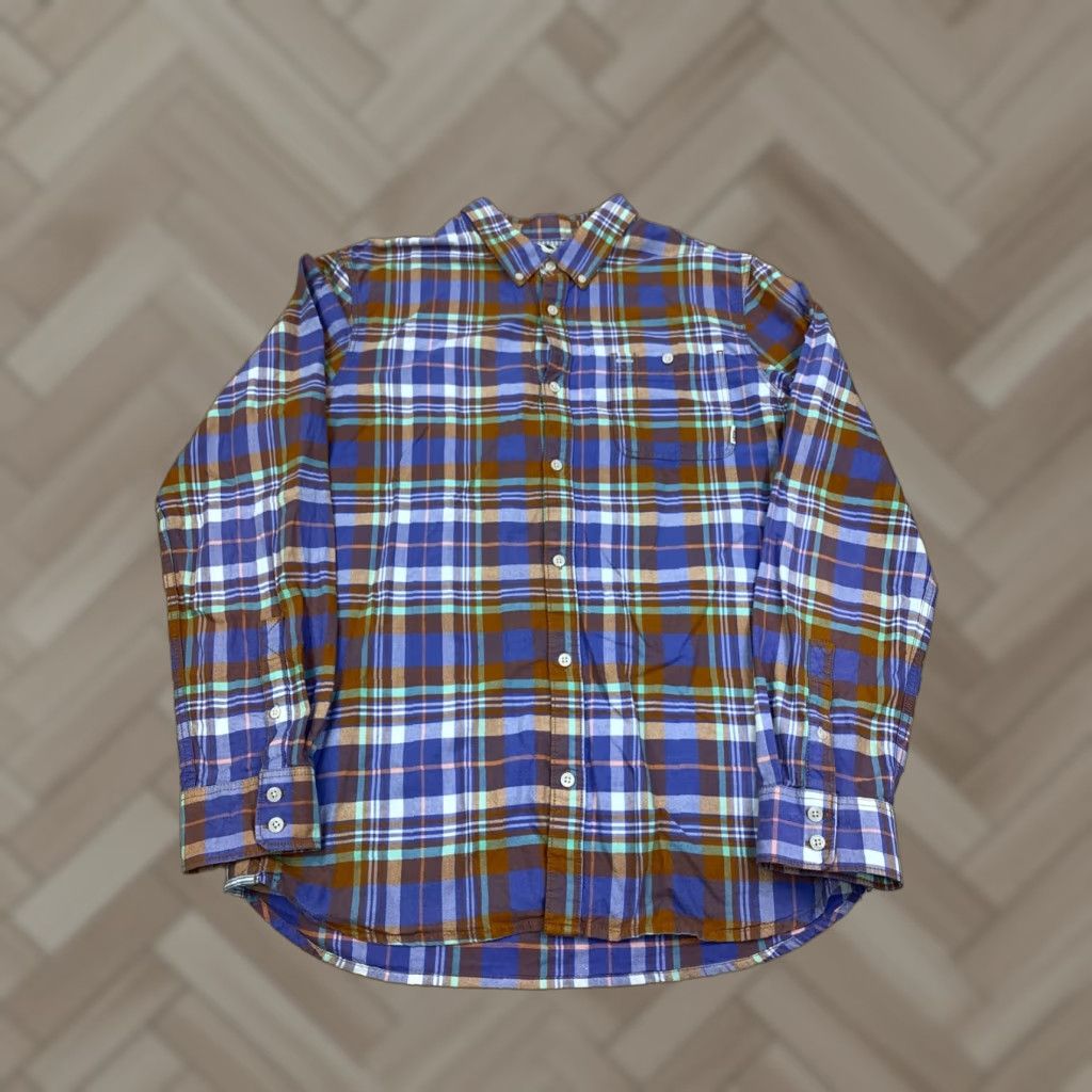 Vans Vans Off the Wall Button Up Shirt Mens L Plaid Long Sleeve Casual Size US L / EU 52-54 / 3 - 1 Thumbnail