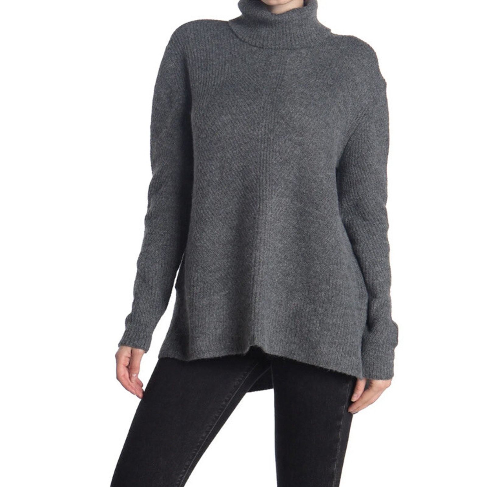 Romeo Gigli Sweet Romeo Abstract rib Turtle neck tunic sizes L A003071 Size L / US 10 / IT 46 - 1 Thumbnail