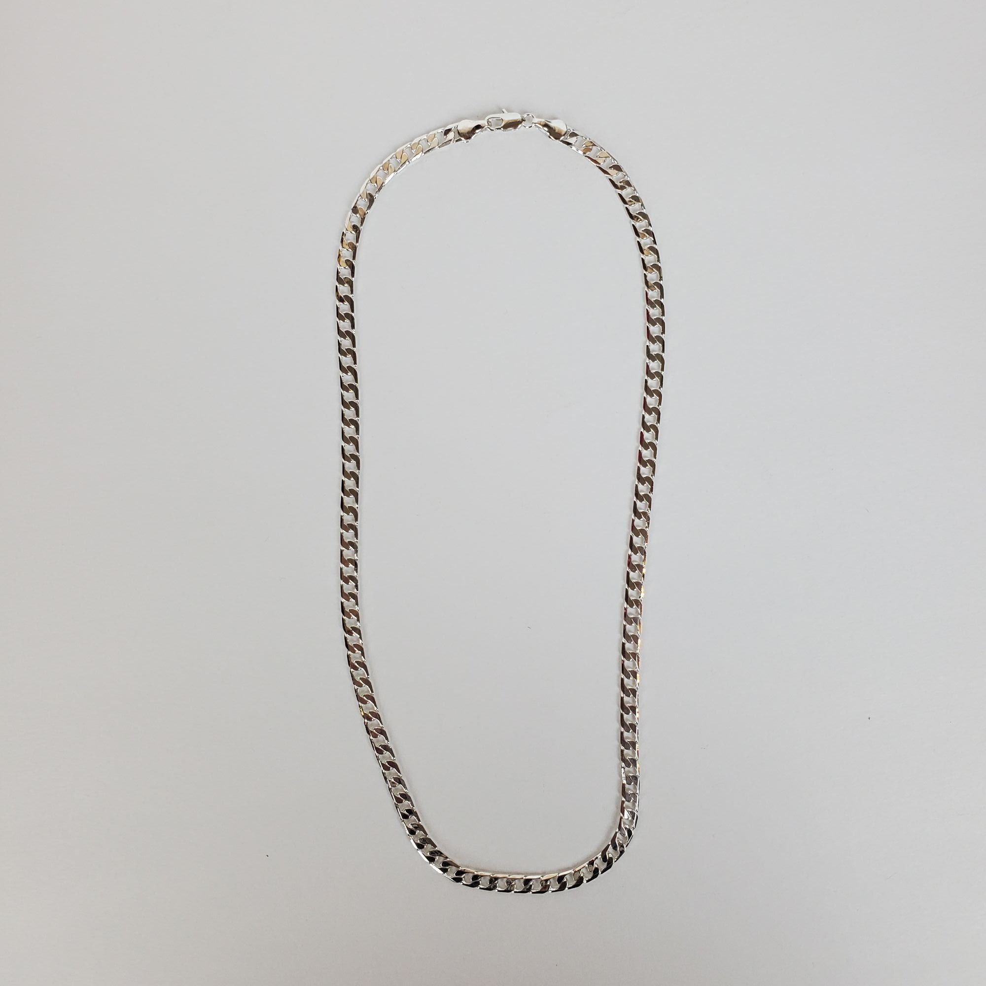 Other Cuban Silver 5mm Chain 18" Necklace Size ONE SIZE - 4 Thumbnail