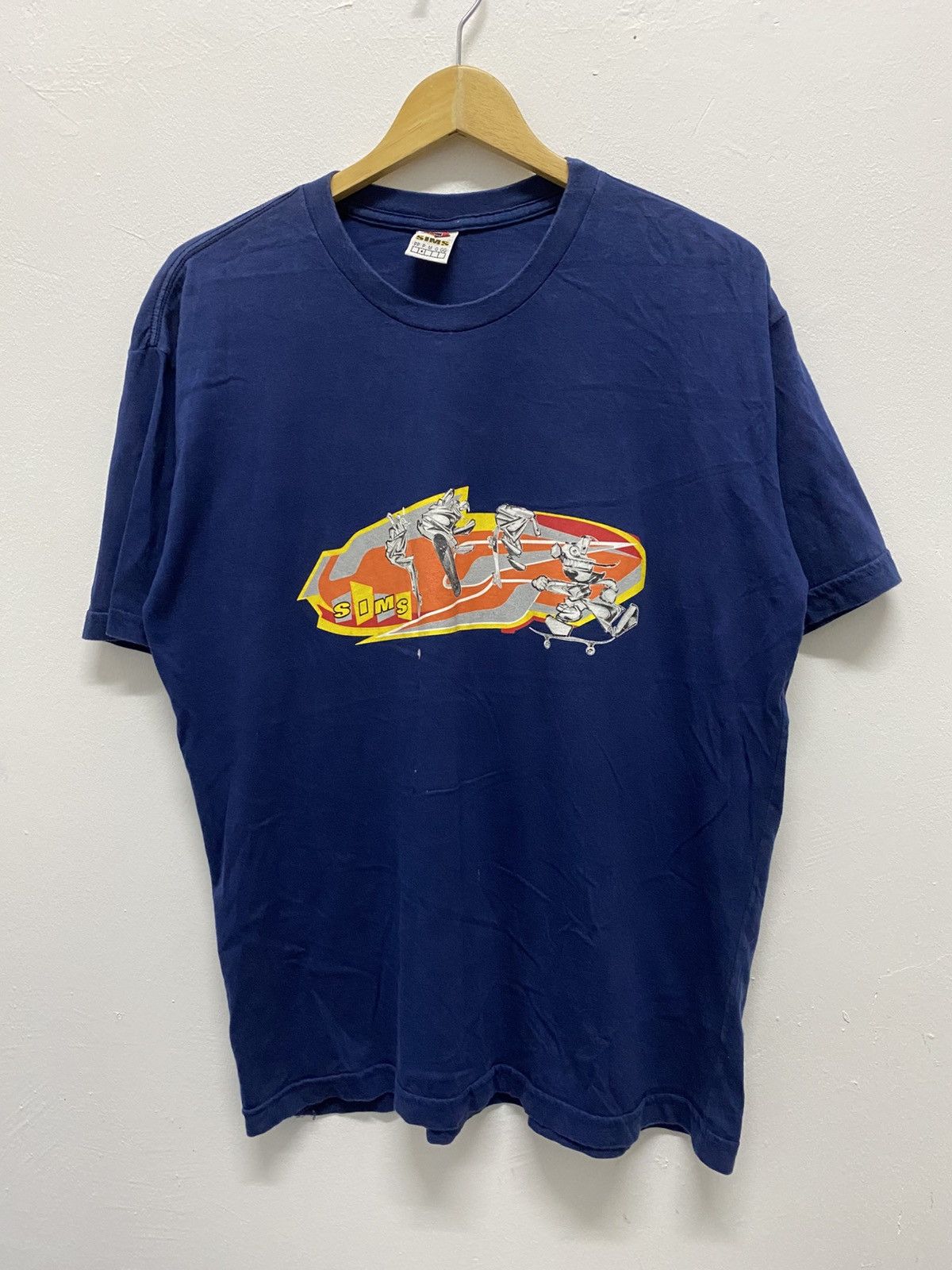 Vintage Vintage Sims Skateboard Art Graphic Design Tee Size US L / EU 52-54 / 3 - 2 Thumbnail