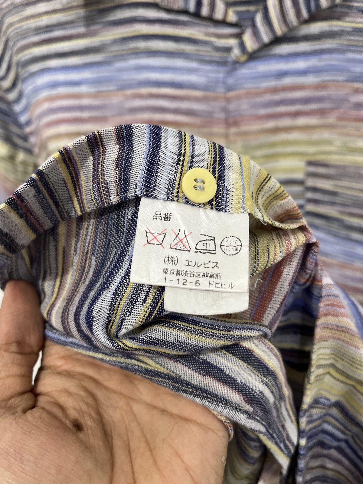 Missoni Vintage Missoni Geometric Striped Button Up Shirt Size US M / EU 48-50 / 2 - 4 Thumbnail