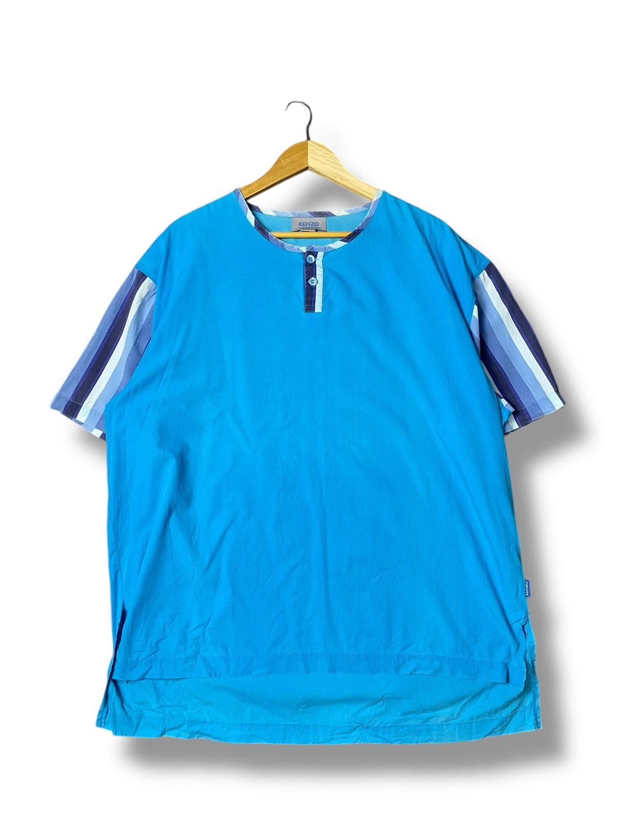 Japanese Brand × Kenzo × Vintage KENZO HOMME Summer Loose Cotton Shirt (88) Size US L / EU 52-54 / 3 - 1 Thumbnail