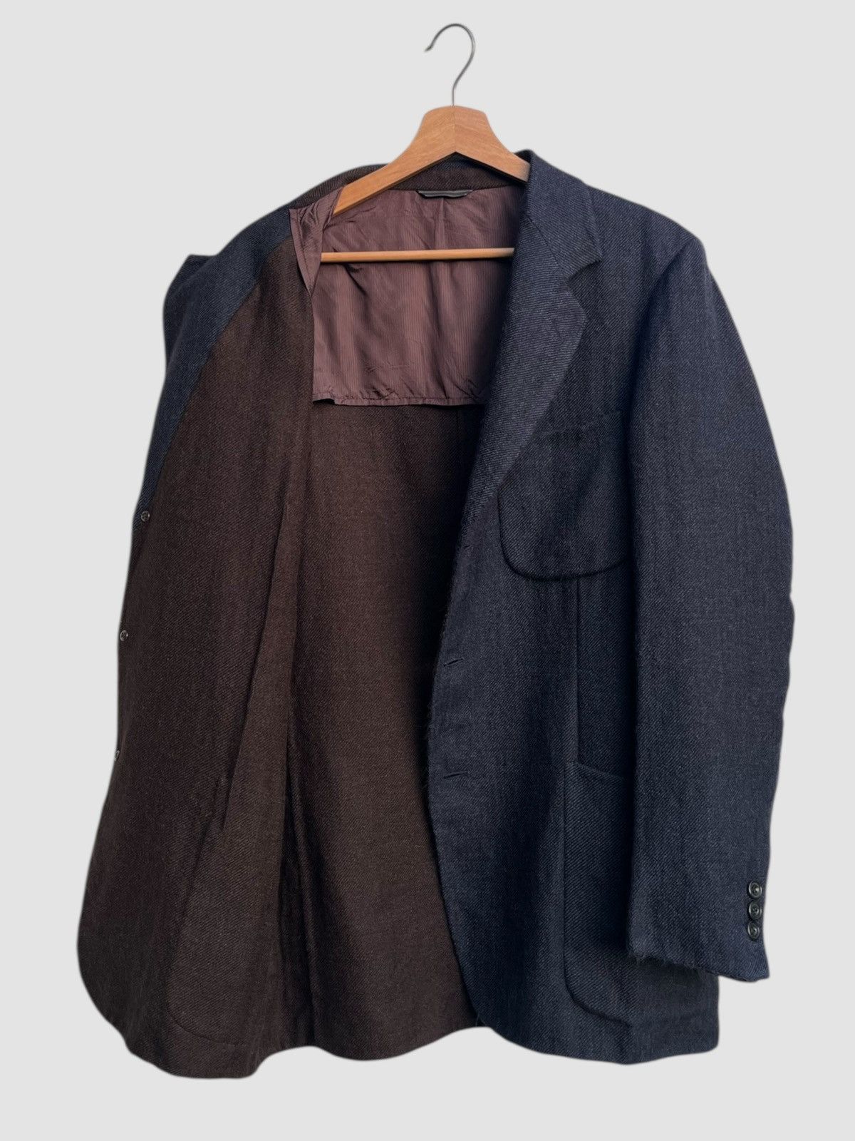 Ermenegildo Zegna Ermenegildo Zegna Soft Navy Tailored Jacket Size US L / EU 52-54 / 3 - 4 Thumbnail