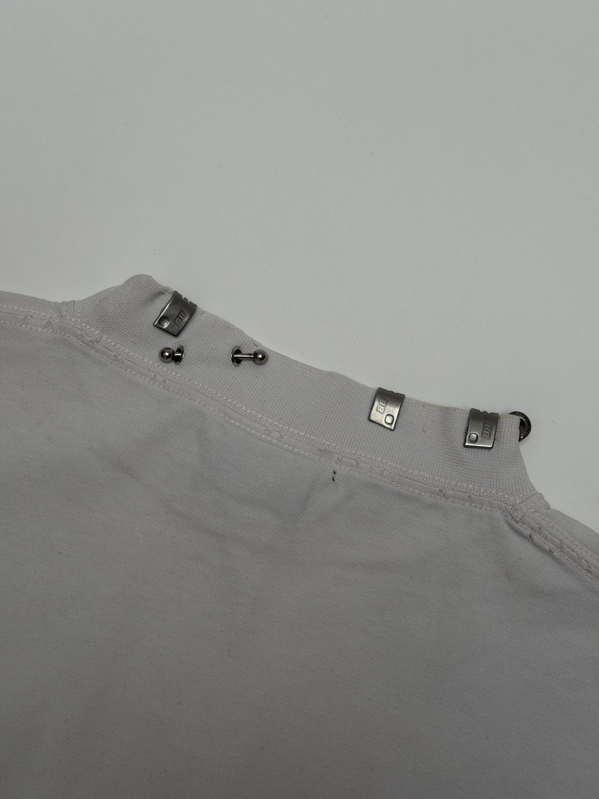 Balenciaga Balenciaga Piercings Collar Oversized Tee Shirt Off White Size US M / EU 48-50 / 2 - 5 Thumbnail