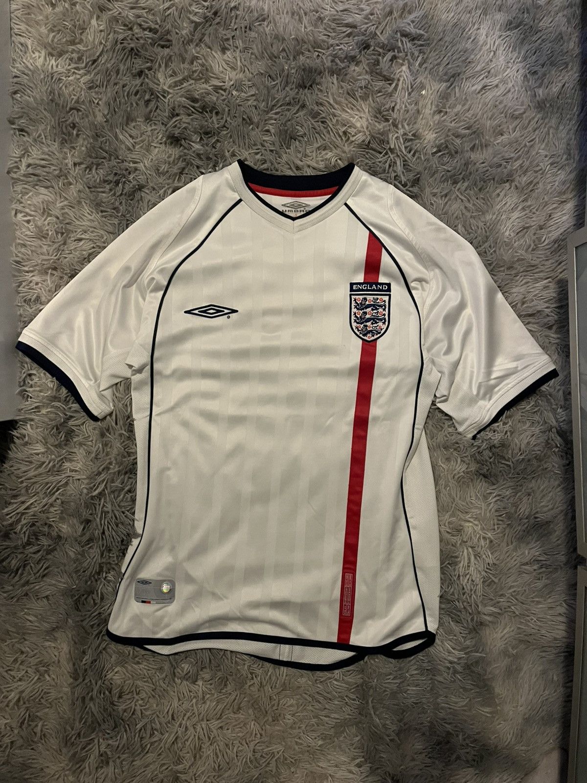 Umbro England 2001/2003 Umbro Home Vintage Football Shirt Soccer Size US S / EU 44-46 / 1 - 1 Thumbnail