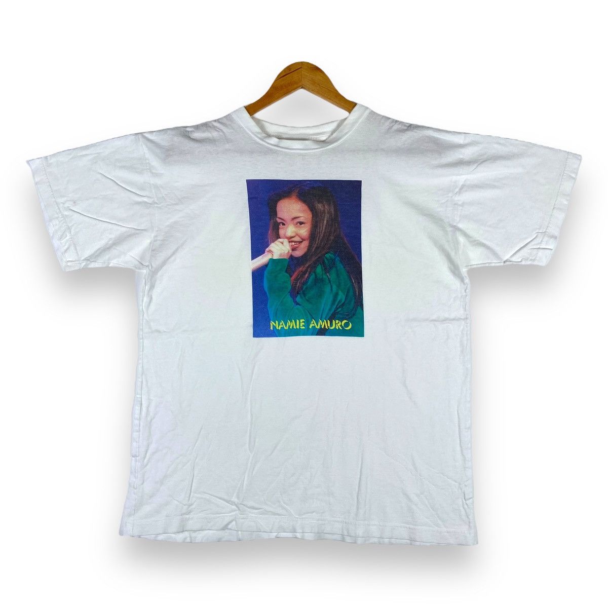 Band Tees × Vintage Vintage 90's Young NAMIE AMURO Queen Of J-Pop Photo Tee Size US L / EU 52-54 / 3 - 1 Thumbnail