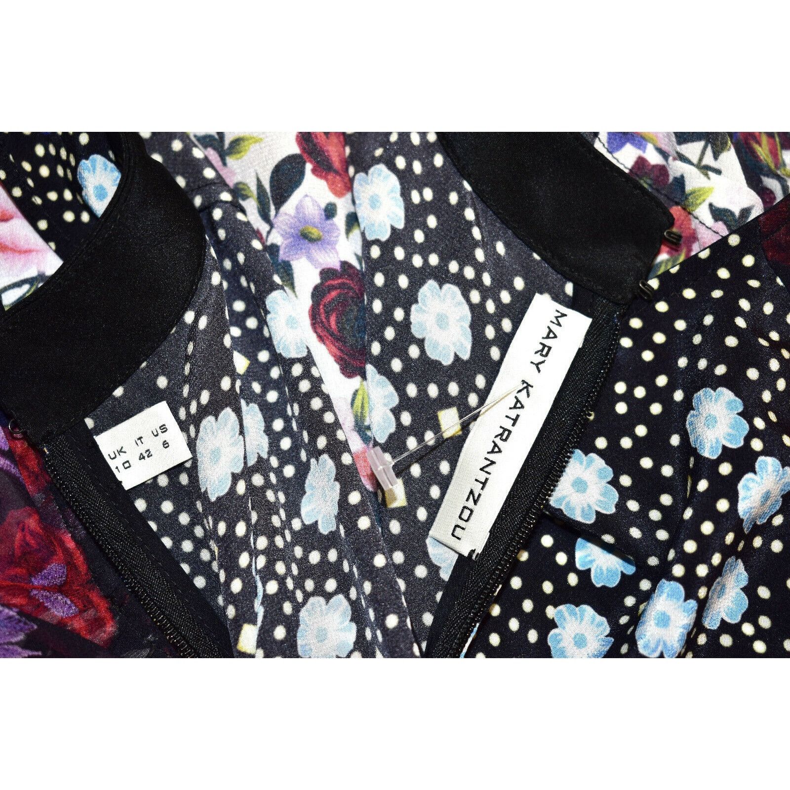 Mary Katrantzou B5 MARY KATRANTZO Abstract Floral Multi Color Dress Size 6 Size M / US 6-8 / IT 42-44 - 9 Thumbnail