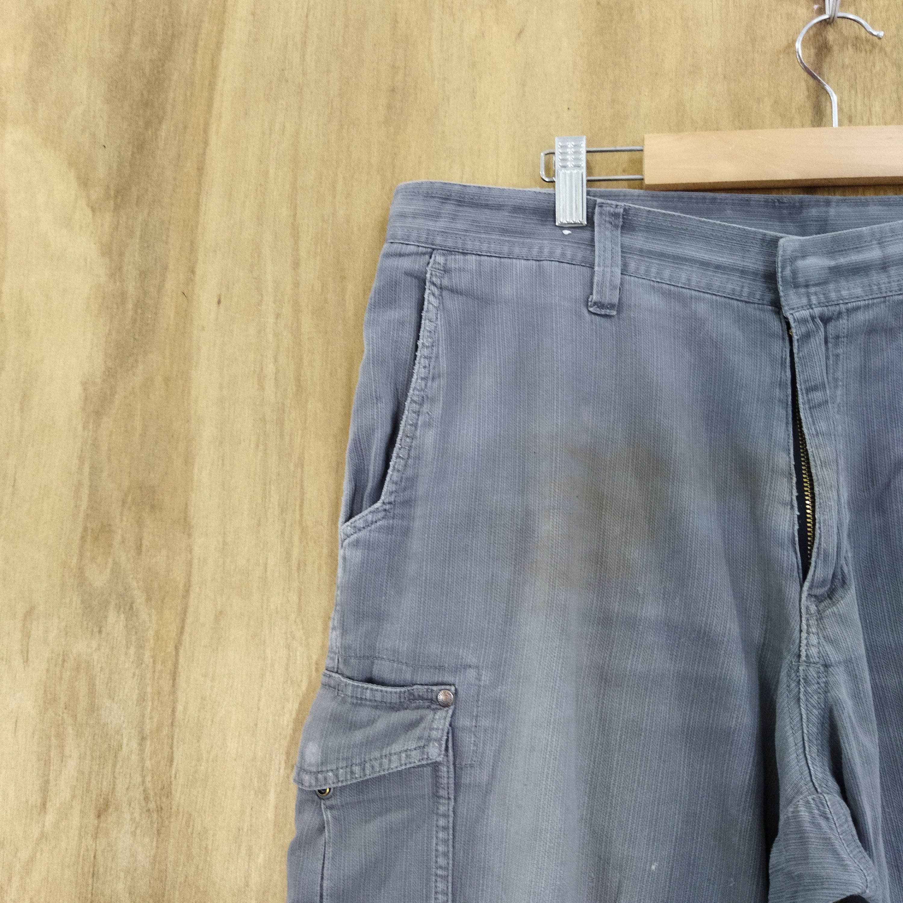 Japanese Brand HOP SCOT FADED GREY CARGO PANTS Size US 34 / EU 50 - 4 Thumbnail